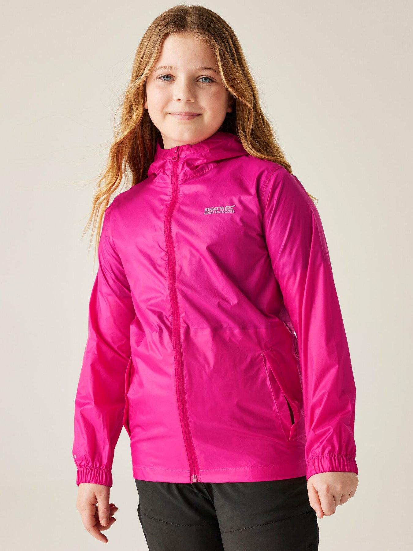 Regatta Kids Pack-it Waterproof Jacket III - Pink