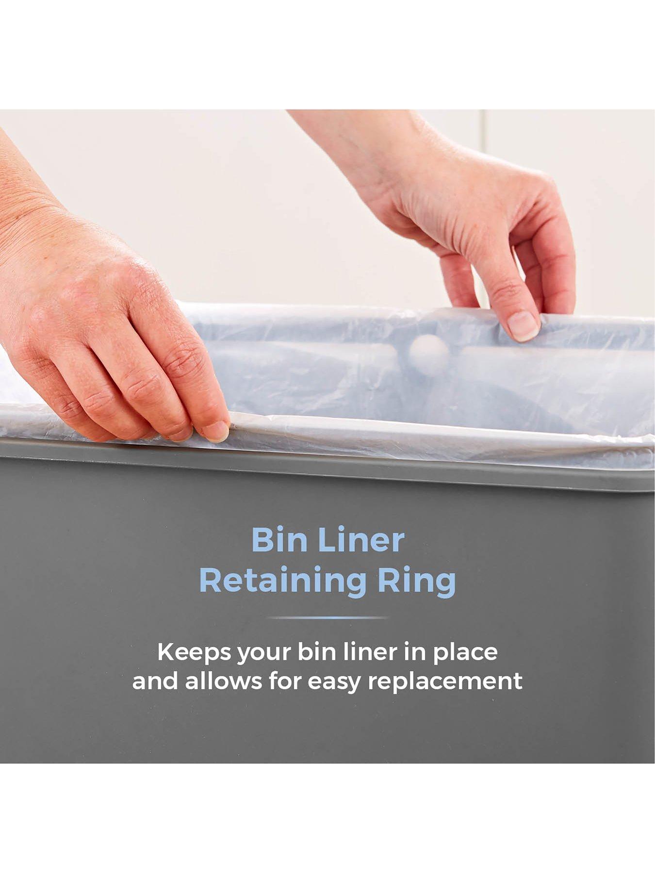 Image 4 of 6 of Tower Sensor Bin with Retainer Ring, Battery-Operated, 50L, Grey