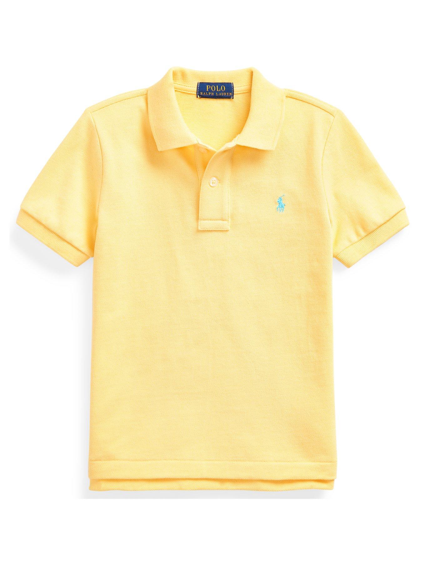 2pk Pure Cotton Plain Polo Shirts (6-15 Yrs)