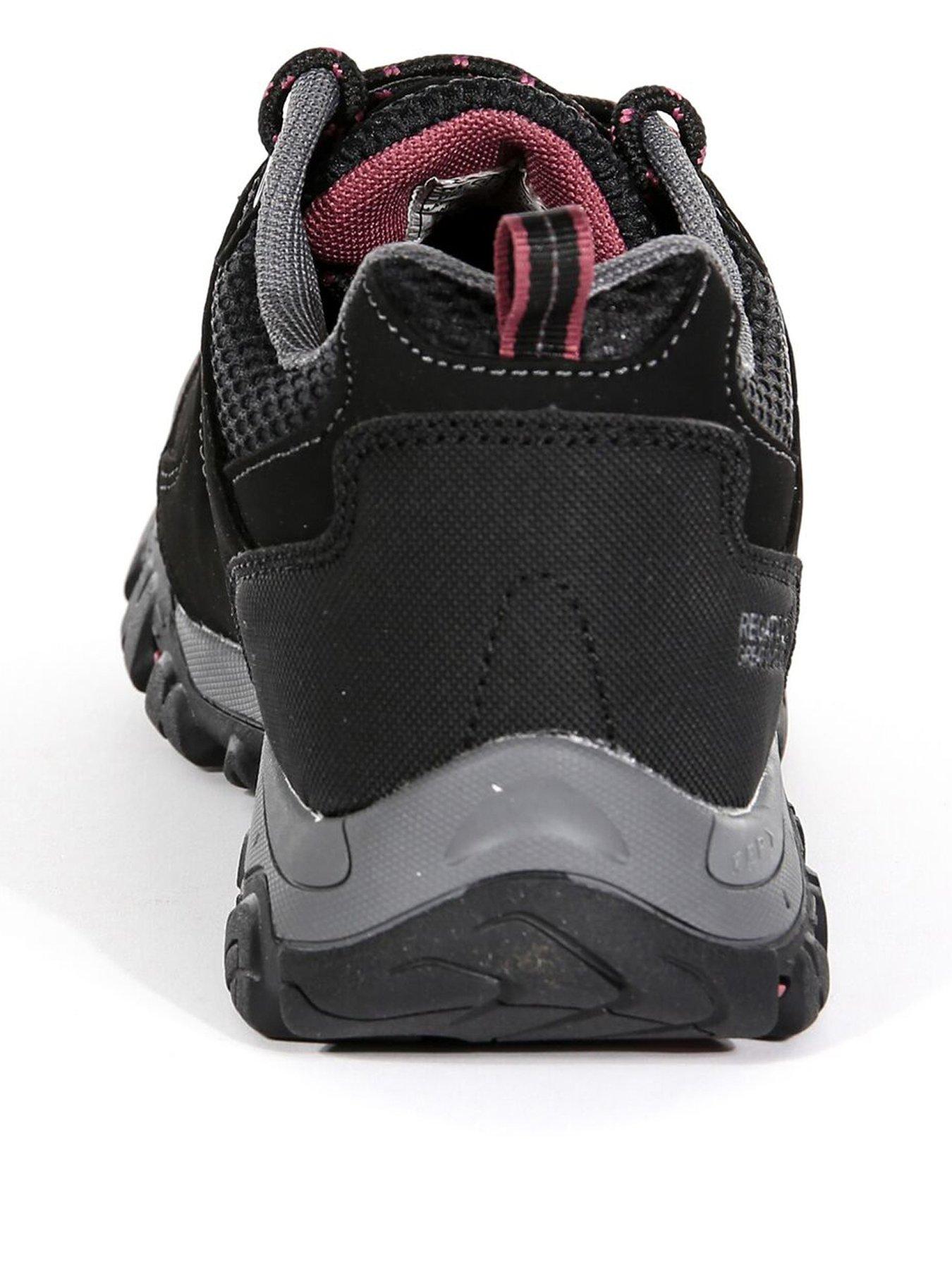 Image 3 of 6 of Regatta Womens Holcombe Iep Low Walking Shoes - Black/red