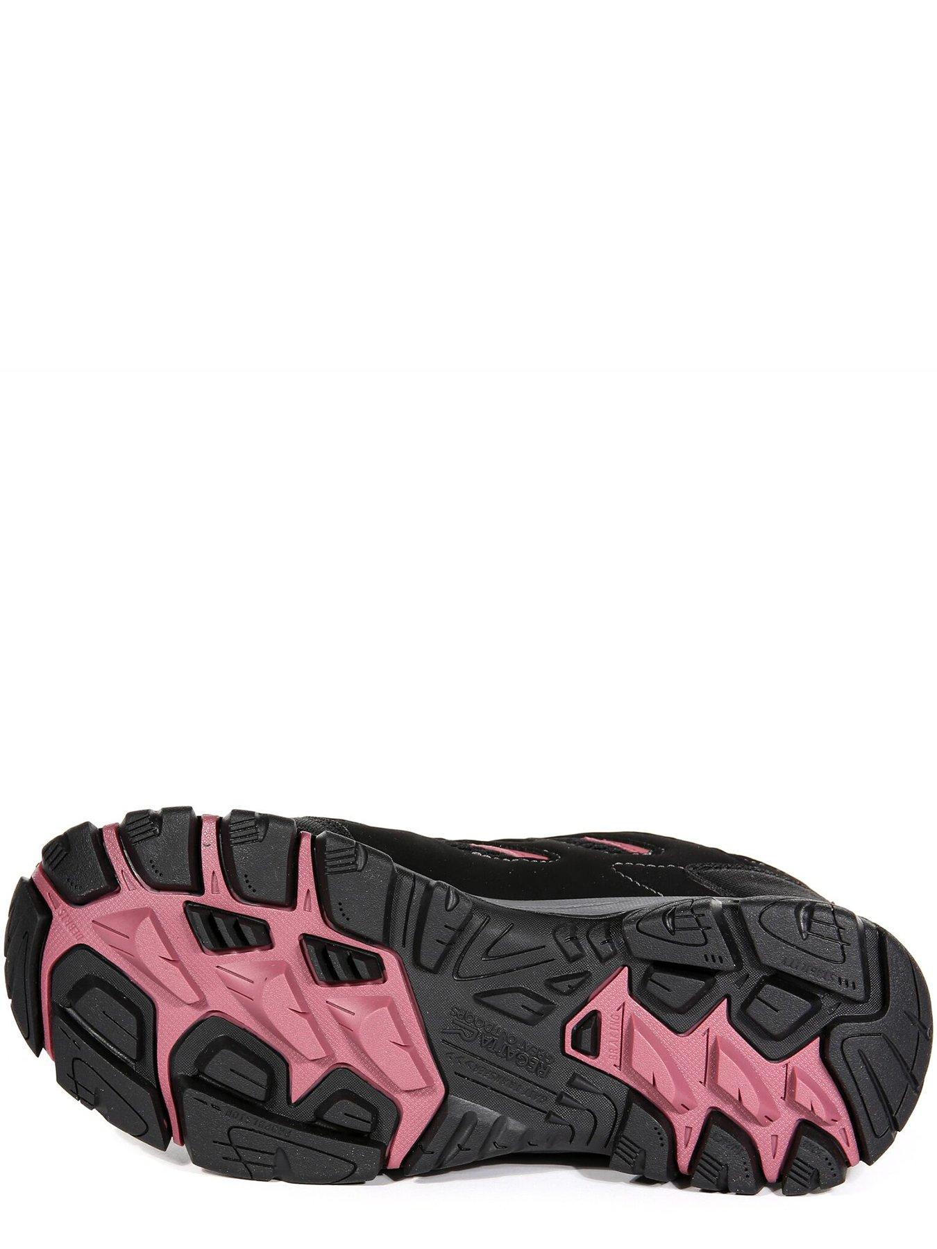Image 4 of 6 of Regatta Womens Holcombe Iep Low Walking Shoes - Black/red