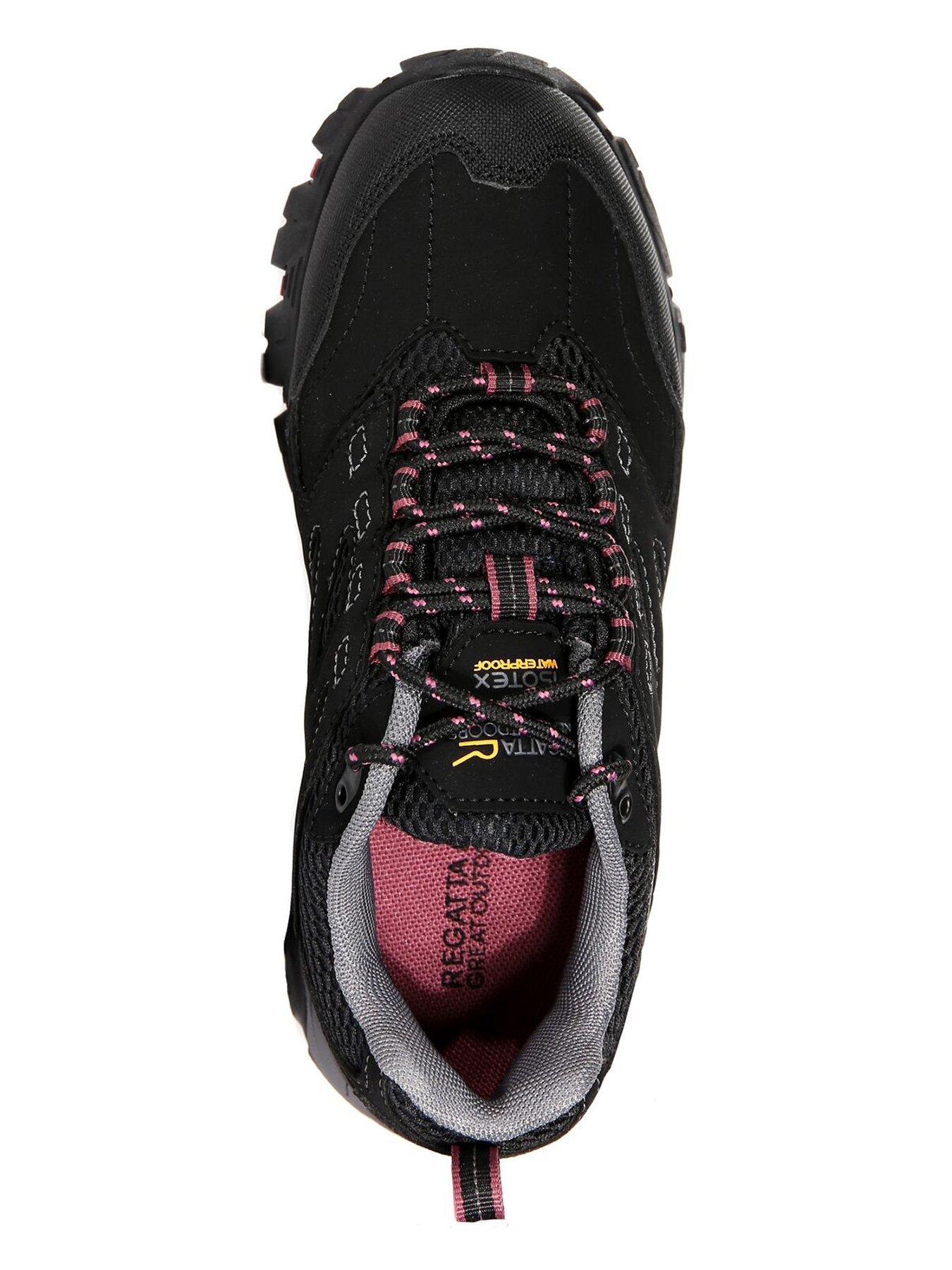 Image 5 of 6 of Regatta Womens Holcombe Iep Low Walking Shoes - Black/red