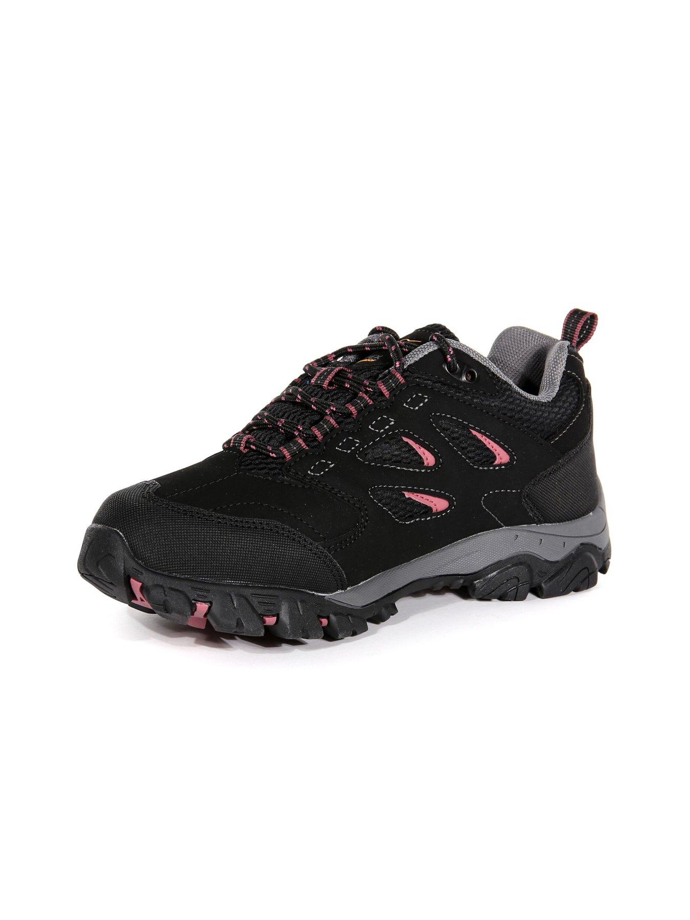 Image 6 of 6 of Regatta Womens Holcombe Iep Low Walking Shoes - Black/red