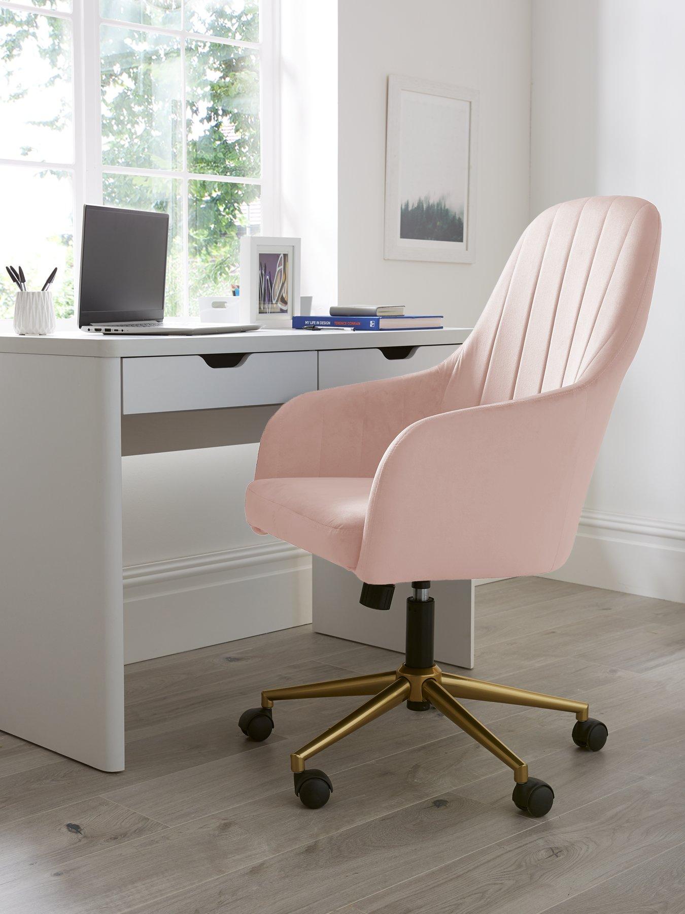 Very Home Molby Fabric Office Chair - Pink - FSC® Certified