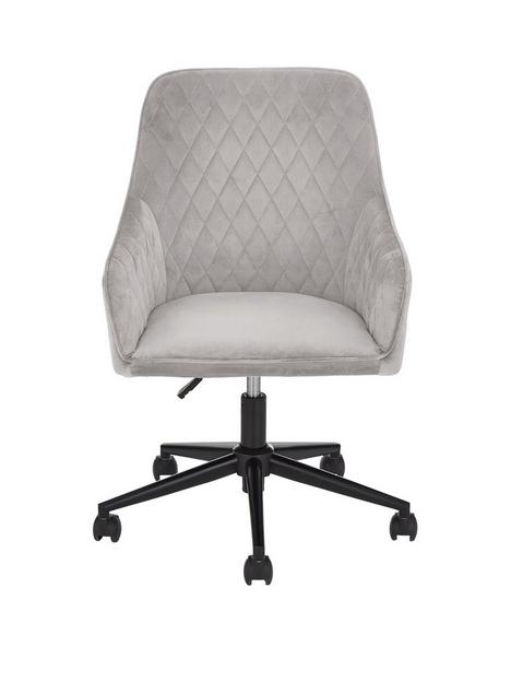 diamond-fabric-office-chair-grey