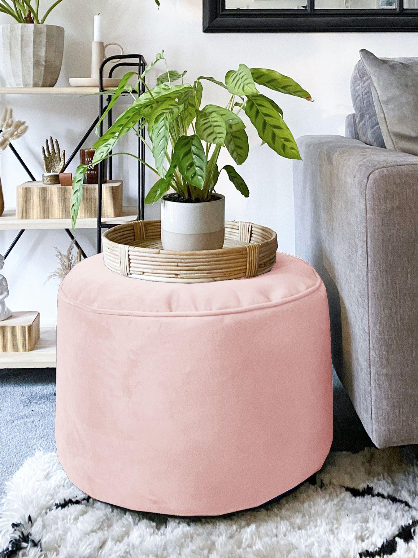 undefined Velvet Pouffe