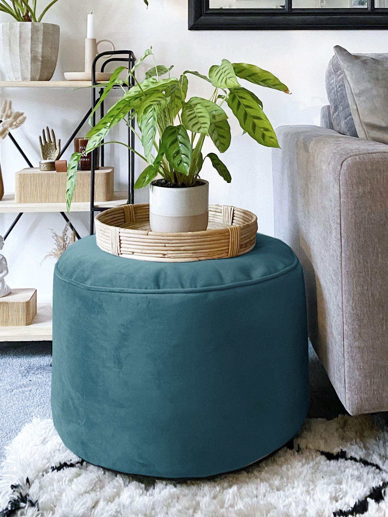 undefined Velvet Pouffe
