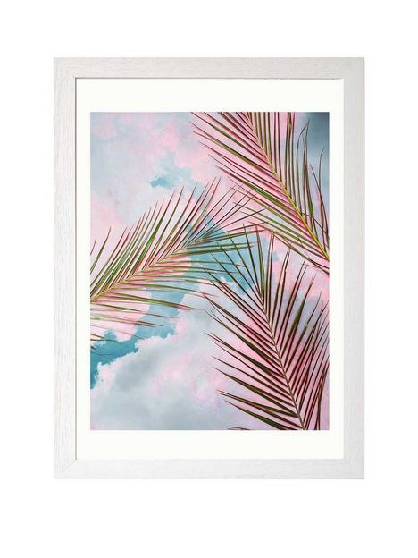 east-end-prints-palms-and-sky-by-83-oranges-a3nbspframed-print