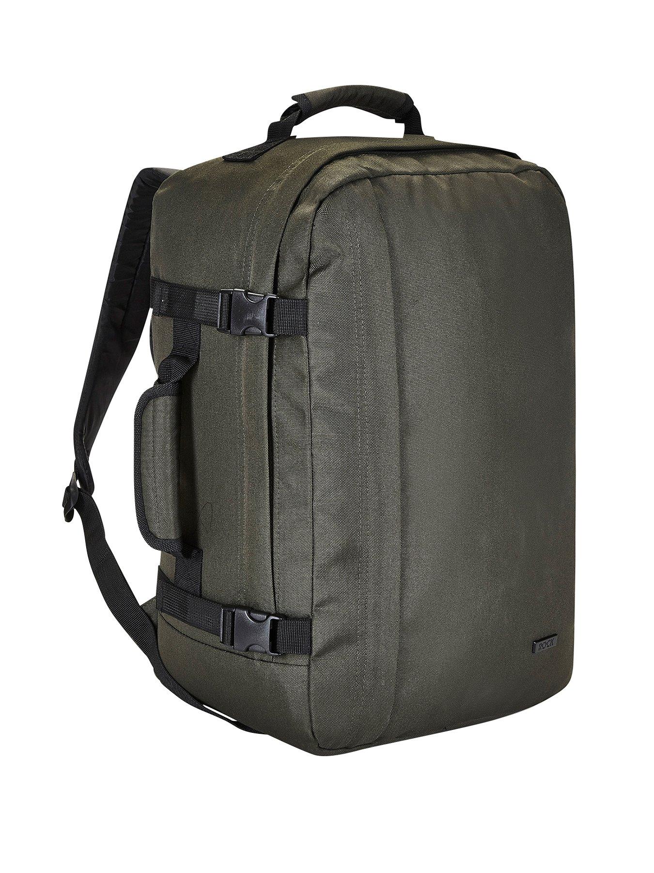 rock-luggage-small-cabin-backpack-olive-greenfront