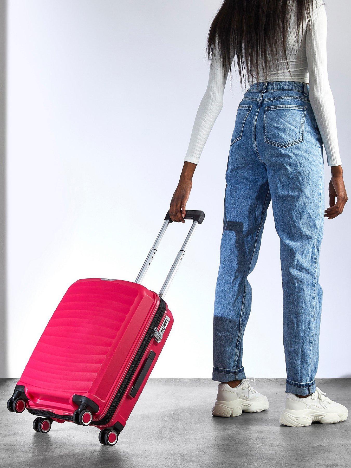 rock-luggage-sunwave-carry-on-8-wheel-suitcase-pinkoutfit