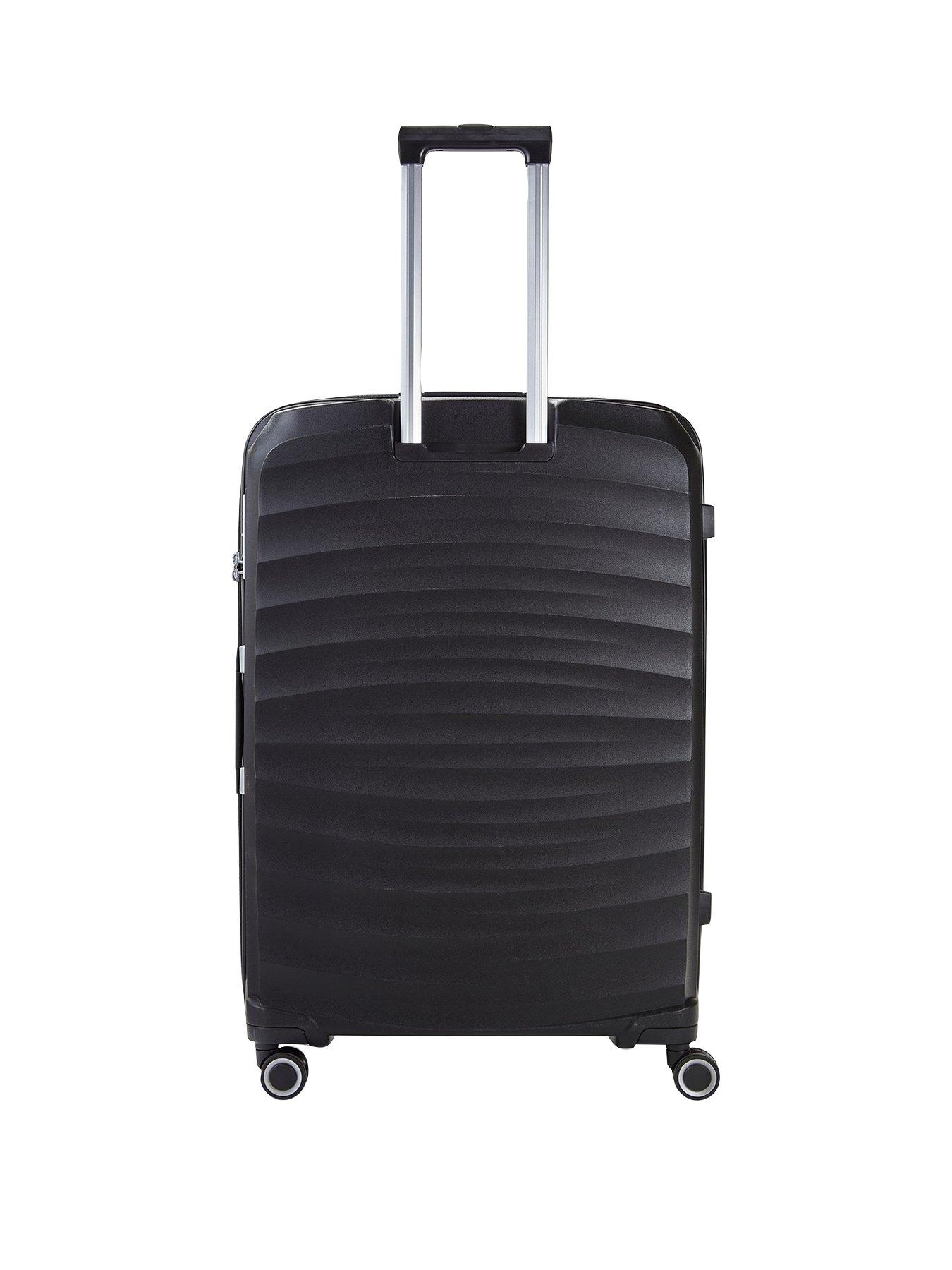 rock-luggage-sunwave-medium-8-wheel-suitcase-blackstillFront