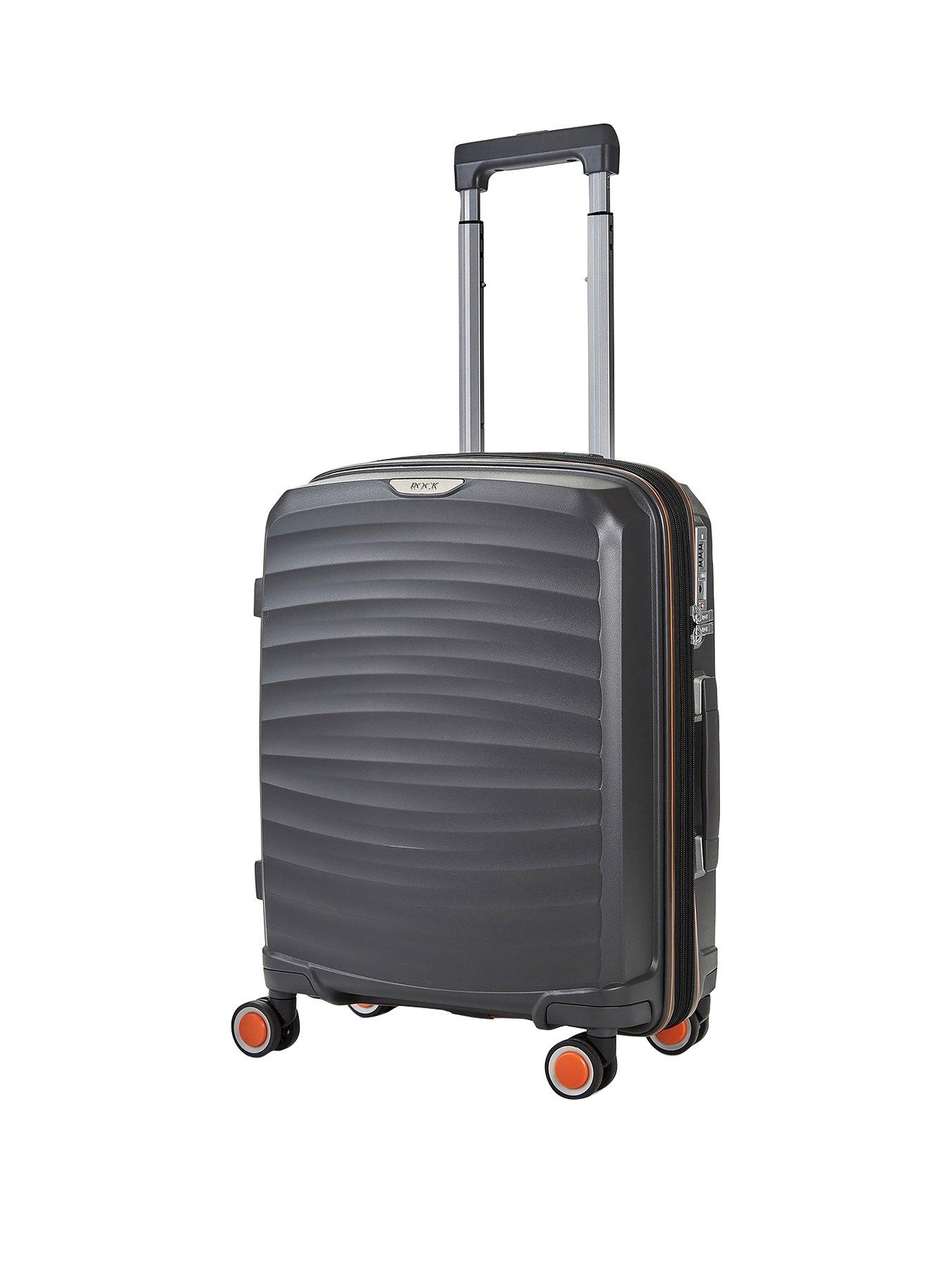 rock-luggage-sunwave-carry-on-8-wheel-suitcase-charcoalfront