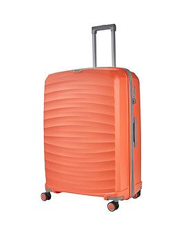 rock-luggage-sunwave-large-8-wheel-suitcase-peach