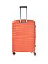 rock-luggage-sunwave-large-8-wheel-suitcase-peachstillFront