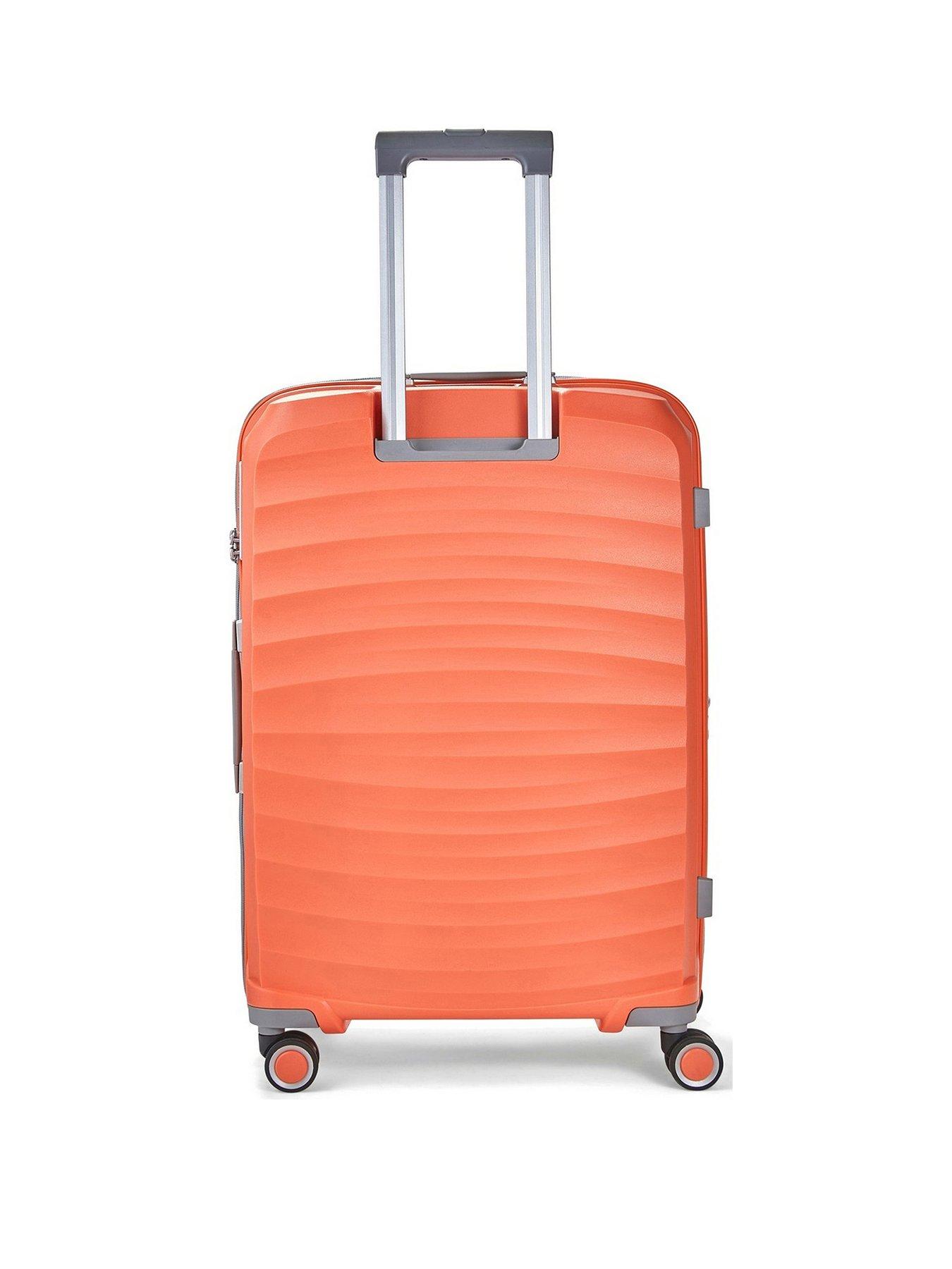 rock-luggage-sunwave-medium-8-wheel-suitcase-peachstillFront