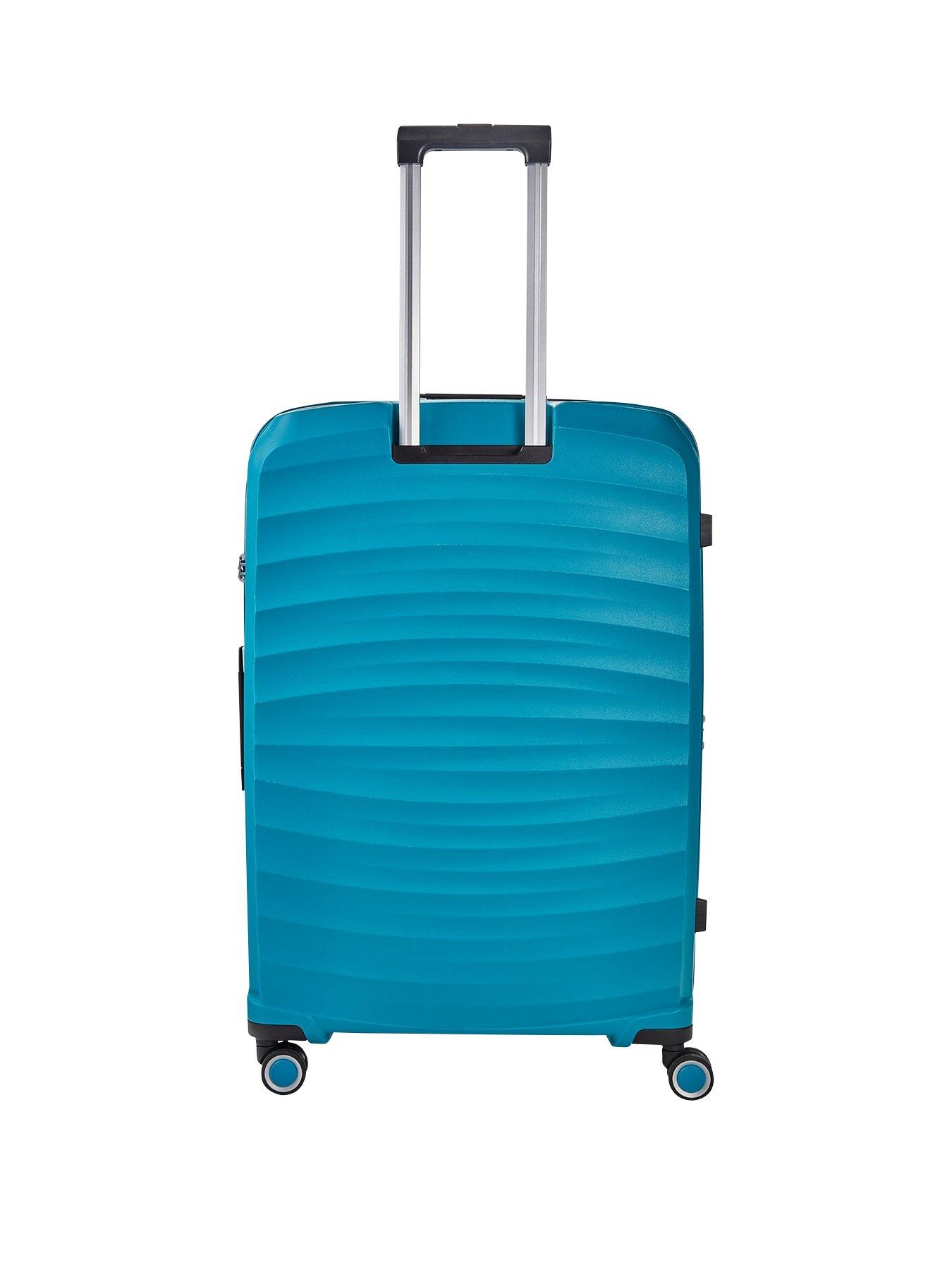 rock-luggage-sunwave-large-8-wheel-suitcase-bluestillFront