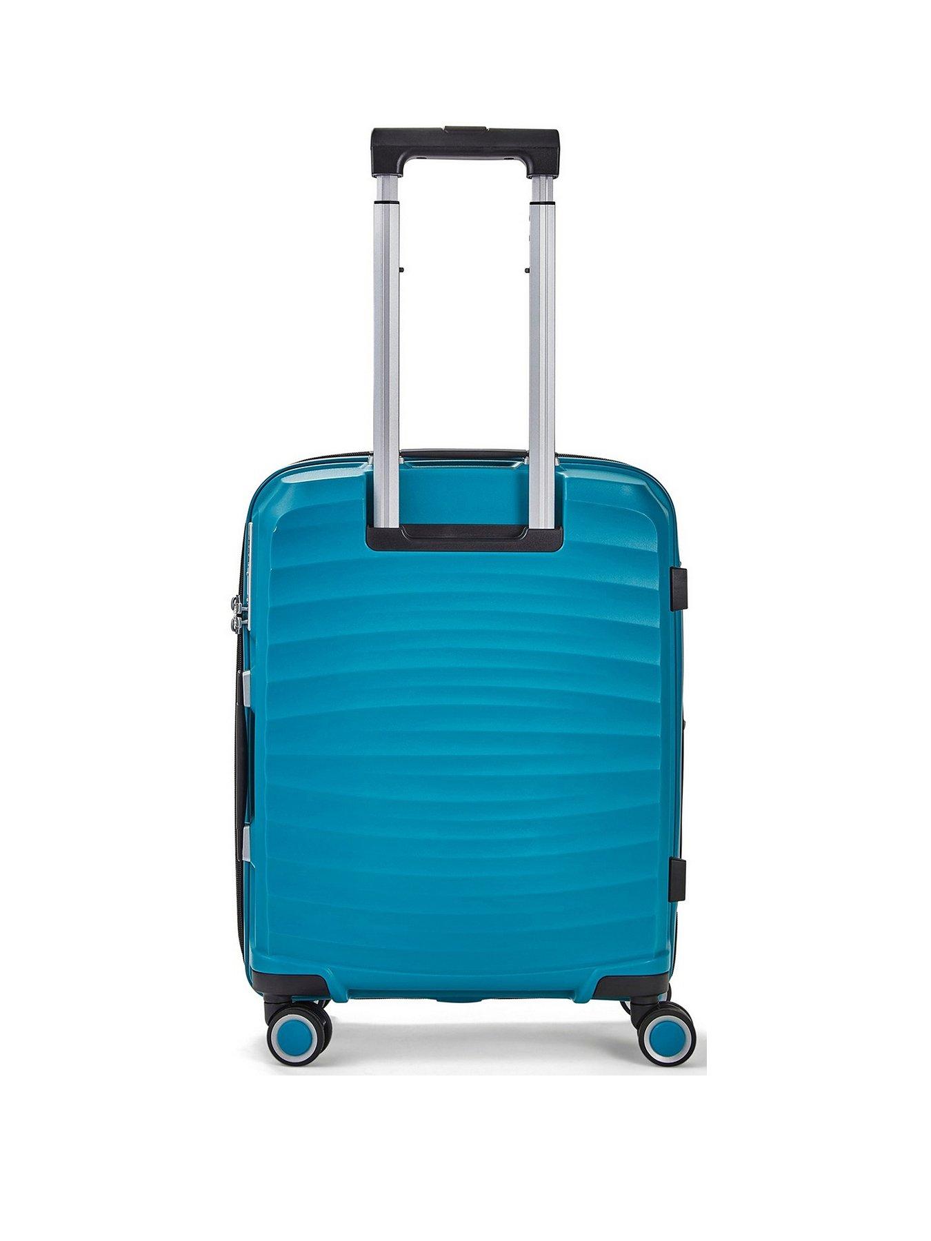 rock-luggage-sunwave-carry-on-8-wheel-suitcase-bluestillFront