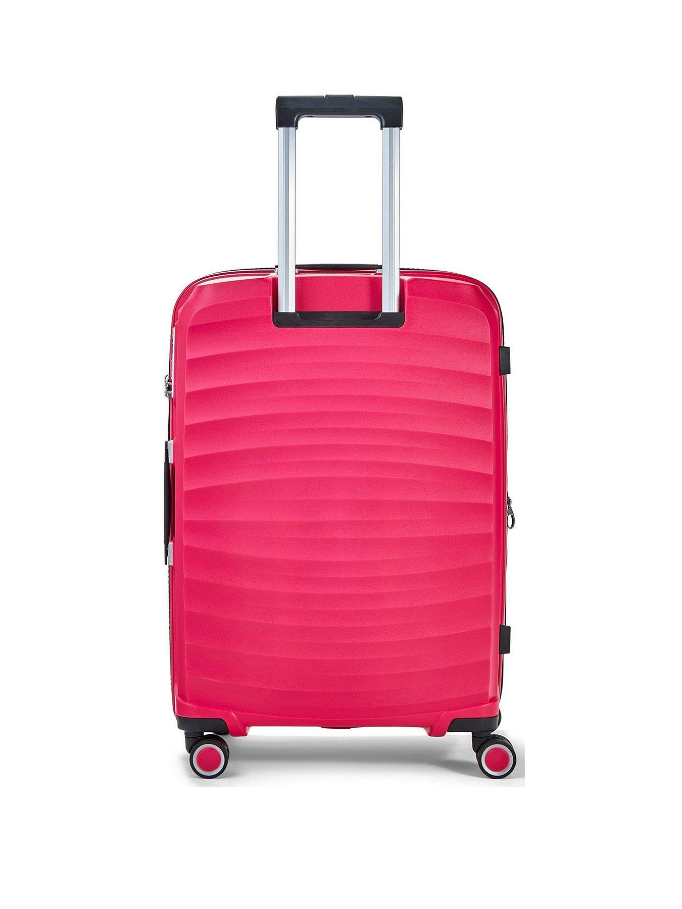 rock-luggage-sunwave-medium-8-wheel-suitcase-pinkstillFront