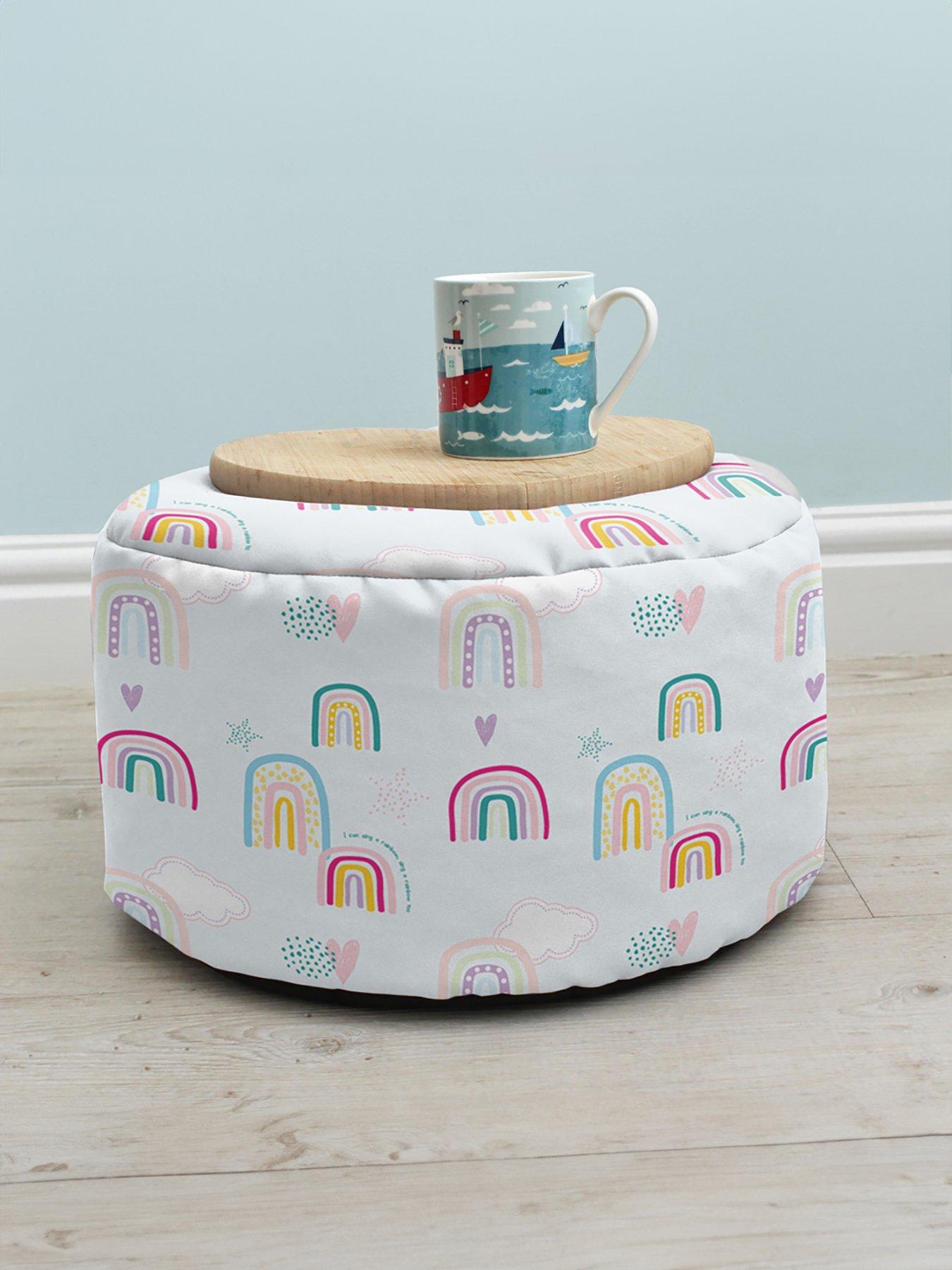 rucomfy-rainbow-sky-childrens-footstool