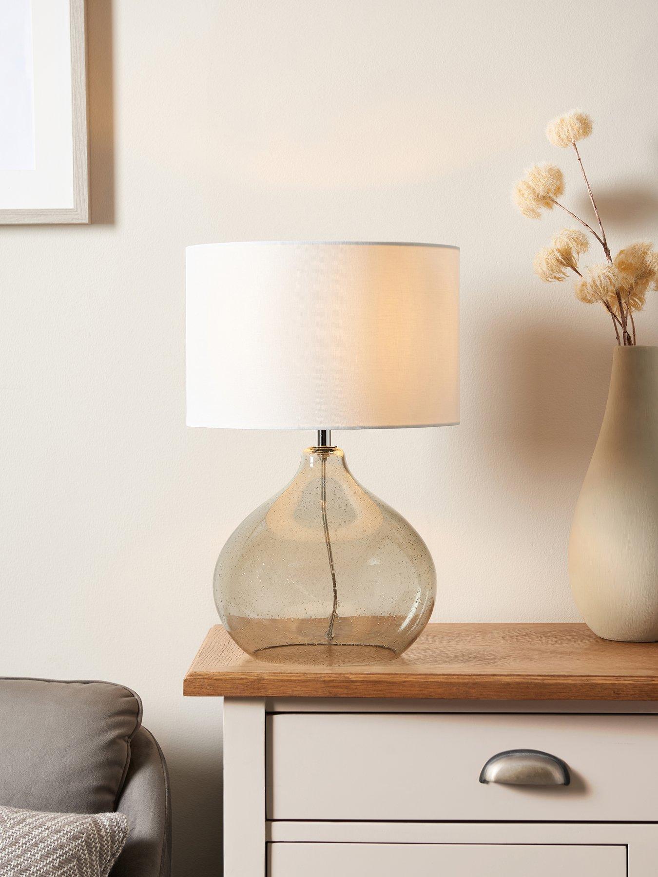 undefined Dew Glass Table Lamp - Sage