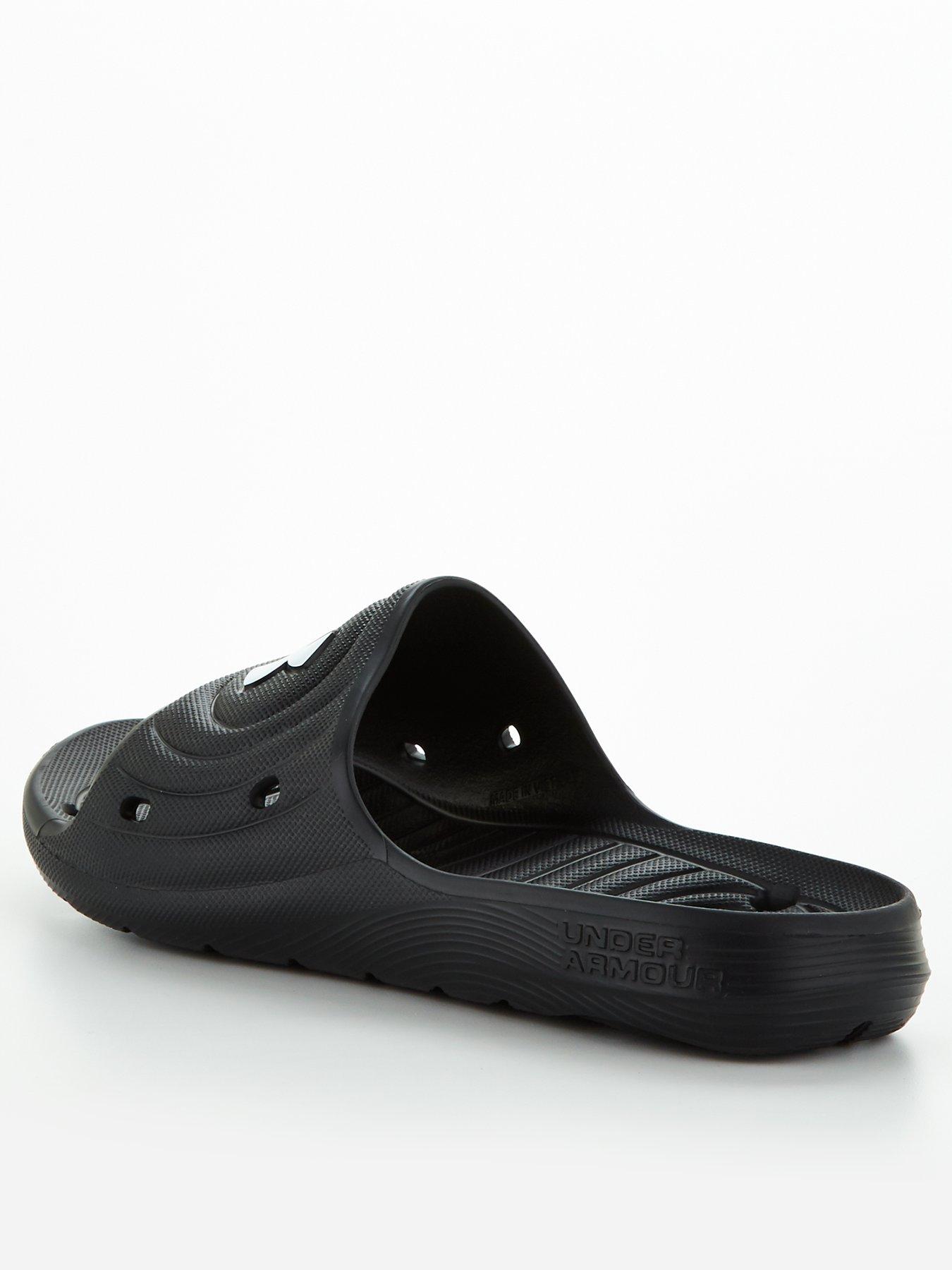 UNDER ARMOUR Men s Locker IV Slides BLACK WHITE Very Ireland