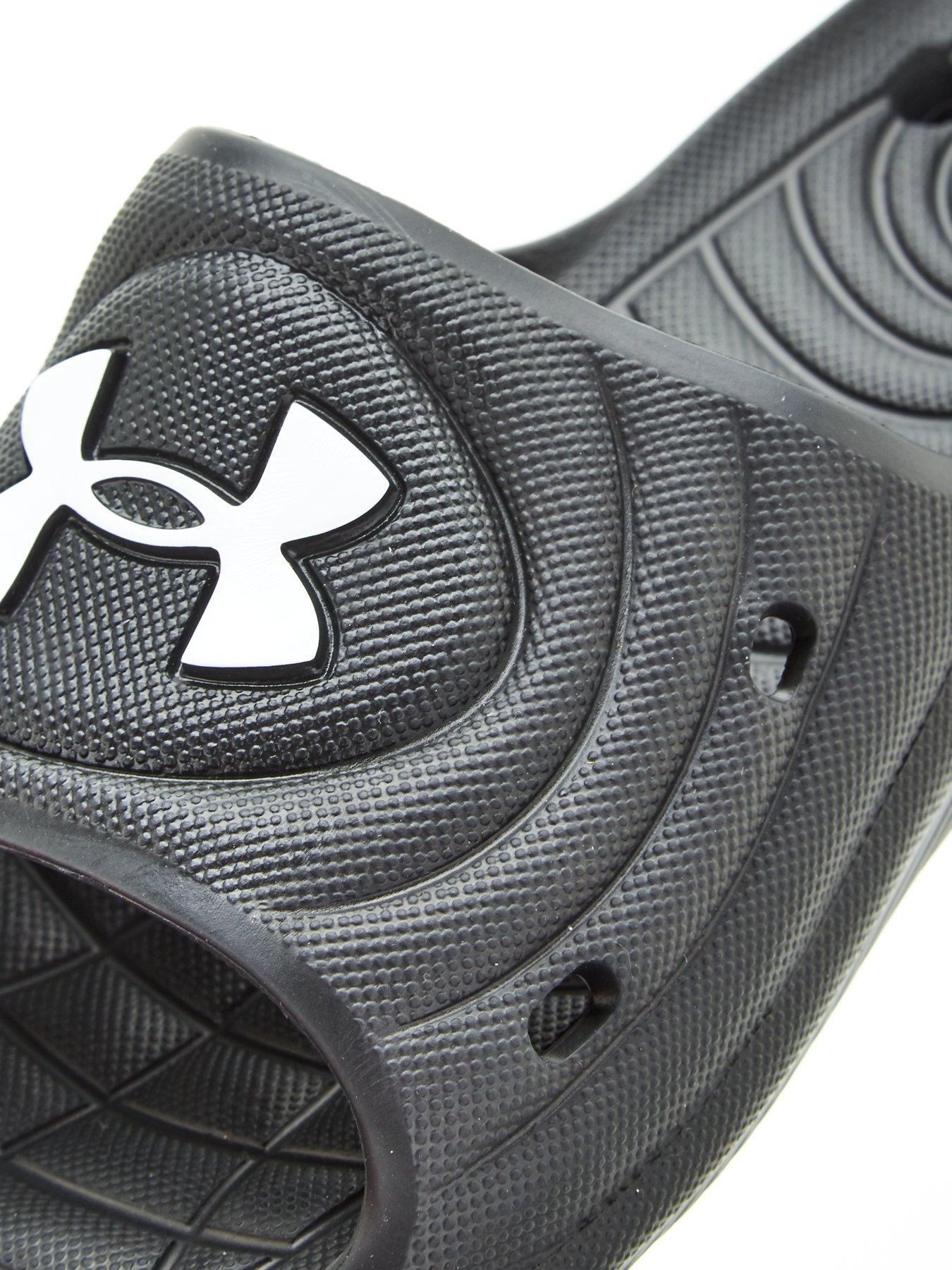 Image 6 of 6 of UNDER ARMOUR Men's Locker IV Slides - BLACK/WHITE