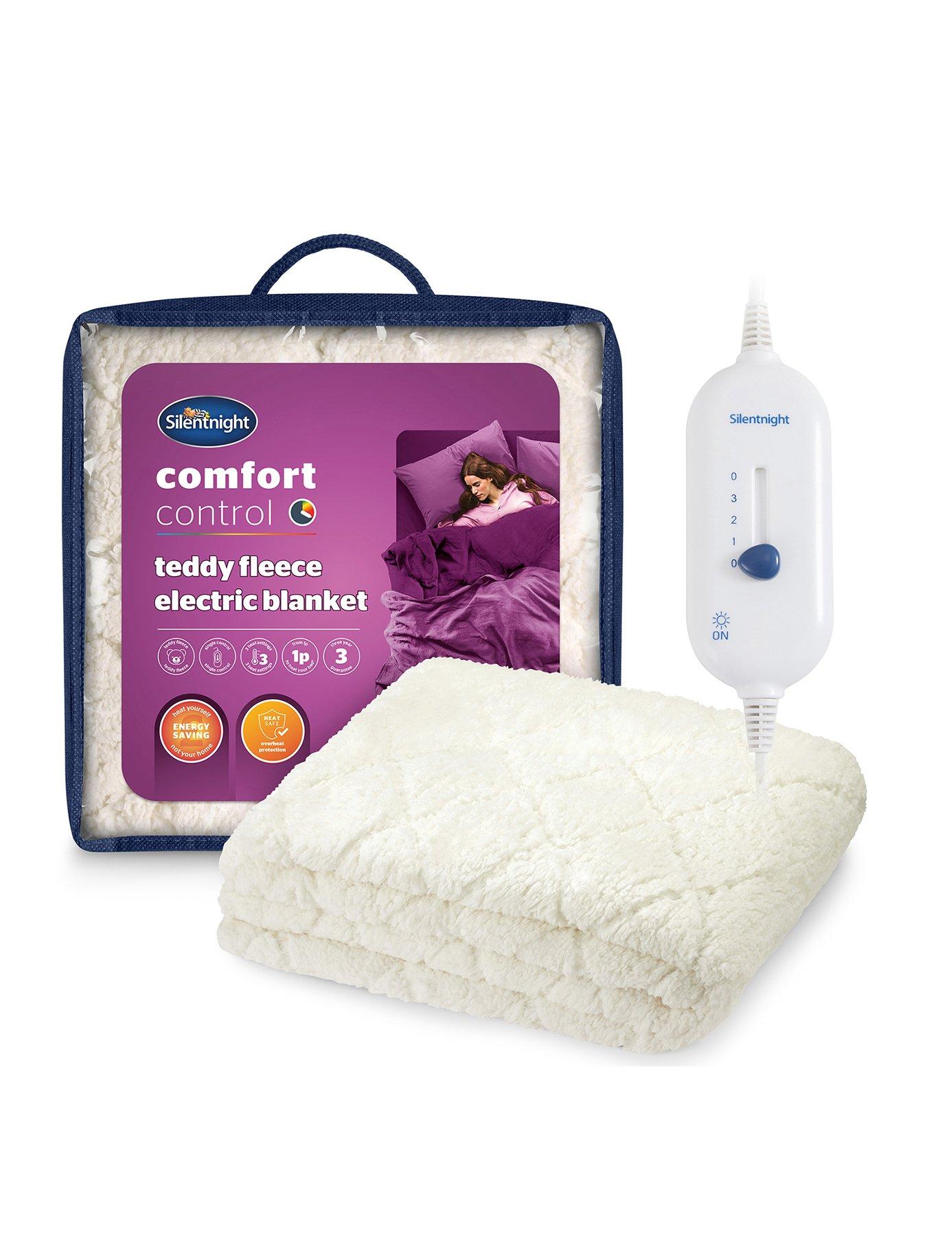 Image 1 of 6 of Silentnight Teddy Fleece Comfort Control Electric Blanket - 3 Heat Settings