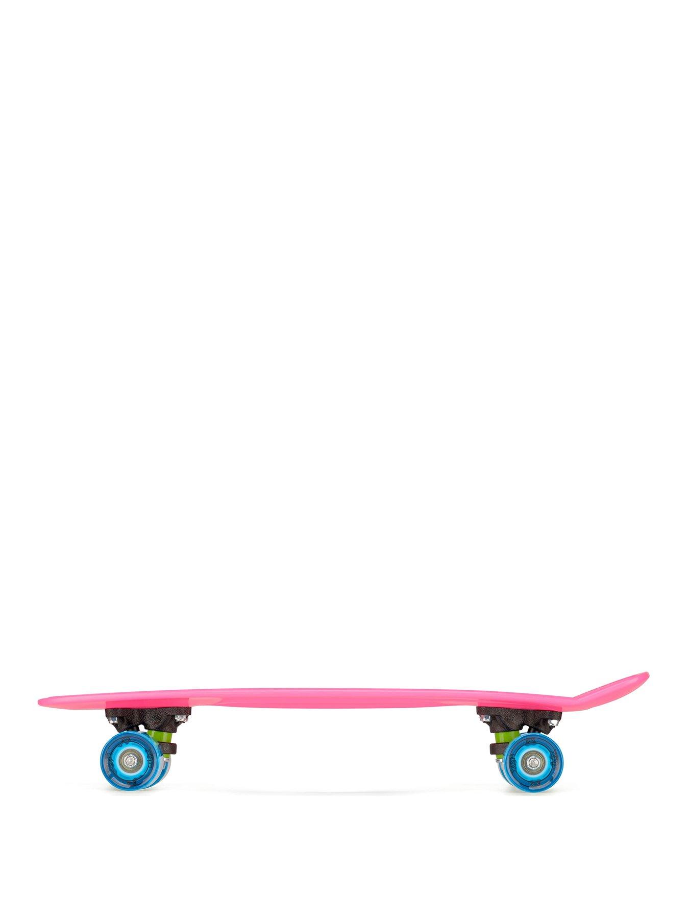 xootz-22-skateboard-with-led-wheels-pinkstillFront