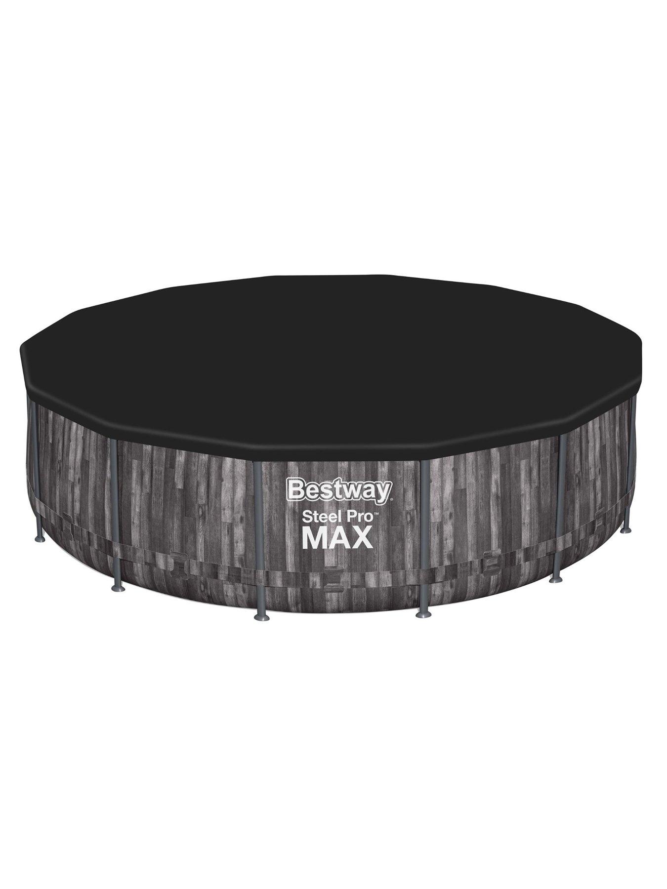 Image 2 of 6 of Bestway 14ft&nbsp;Steel Pro MAX Frame Stone Pool, Filter Pump with Ladder