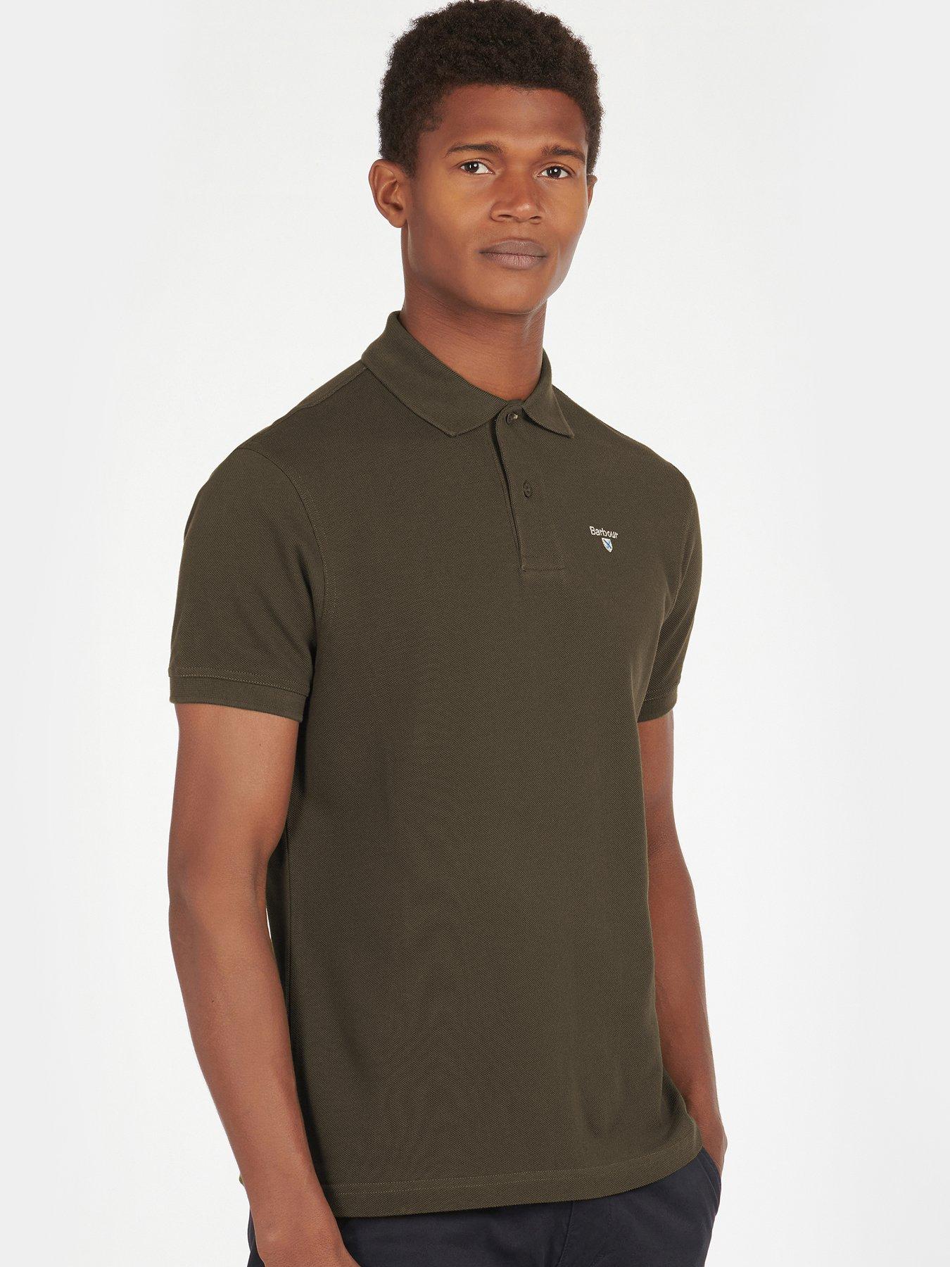 Mens polo shirts outlet with breast pocket