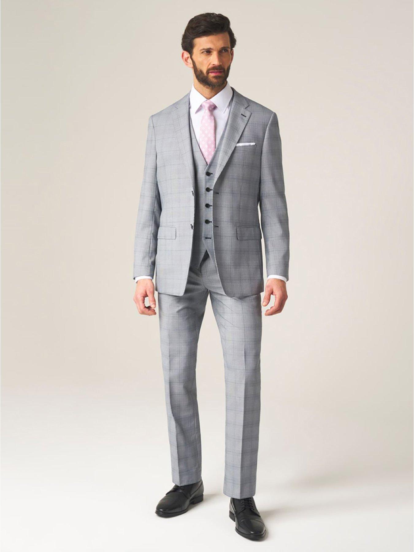 Image 3 of 3 of Skopes Anello Tailored Fit Trousers - Grey Check