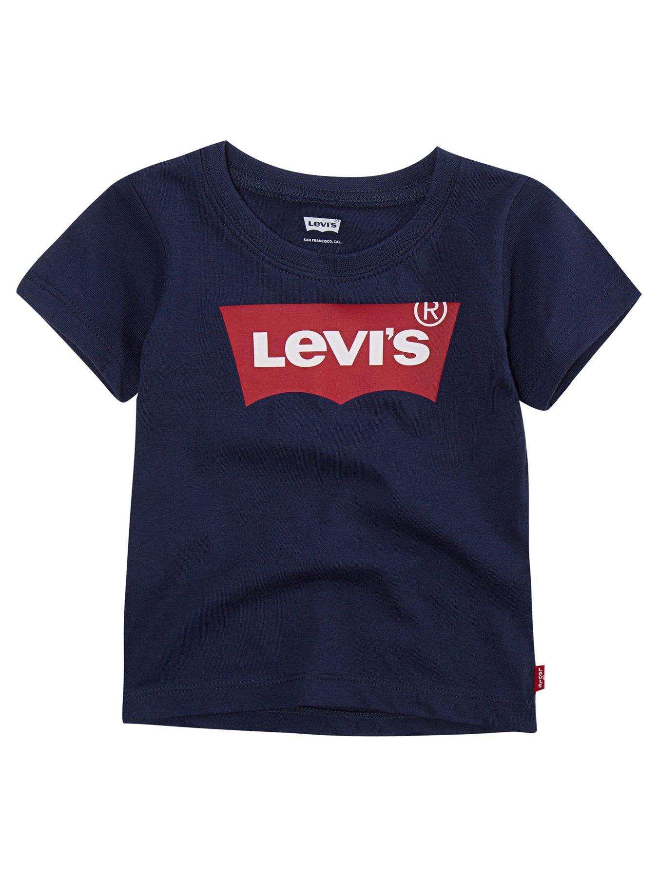 Image 1 of 2 of Levi's Baby Boys Batwing T-shirt - Navy
