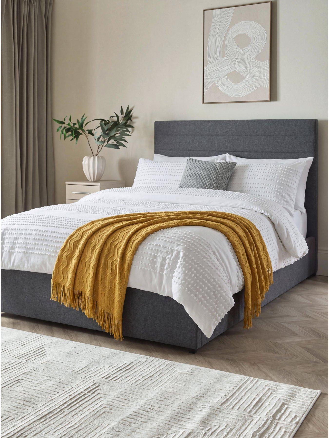The Very Collection Lennox Fabric Bed Frame with Mattress Options (Buy and SAVE!)