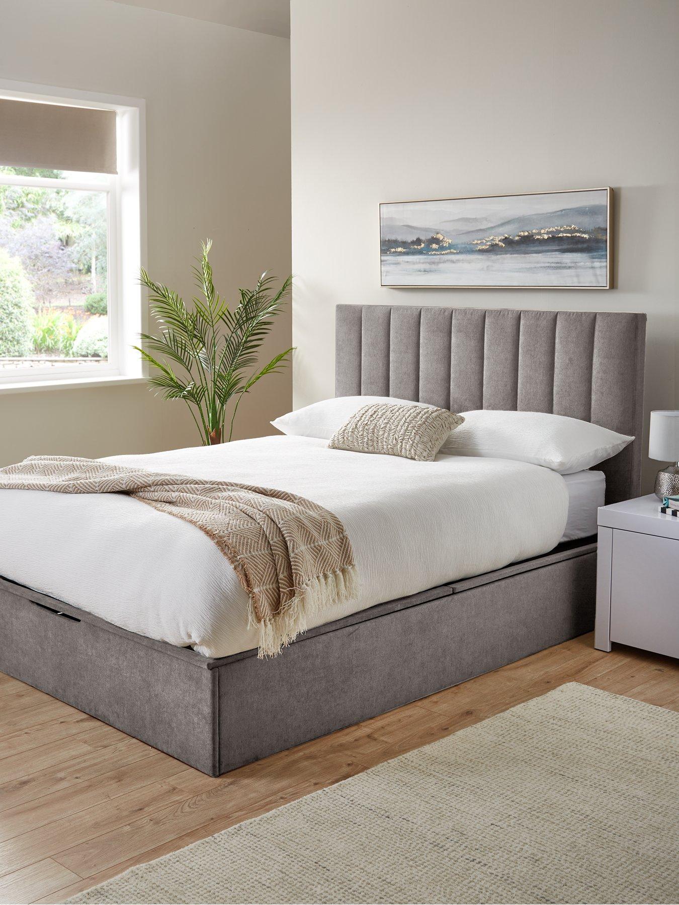 The Very Collection Nova End Lift Storage Ottoman Up Bed with Mattress Options (Buy  &  SAVE!)