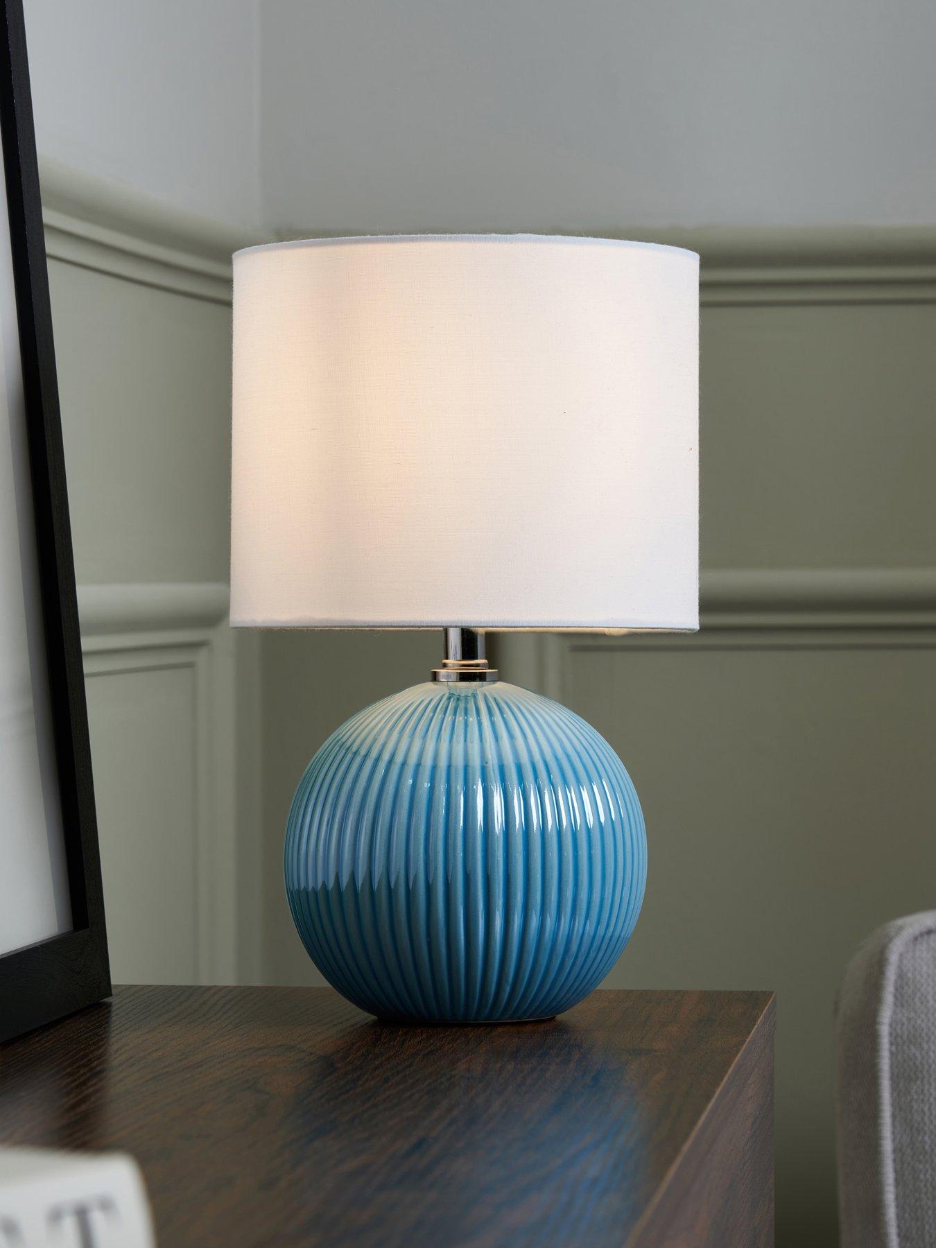 Image 1 of 6 of The Very Collection Tay Iridescent Glaze Table Lamp