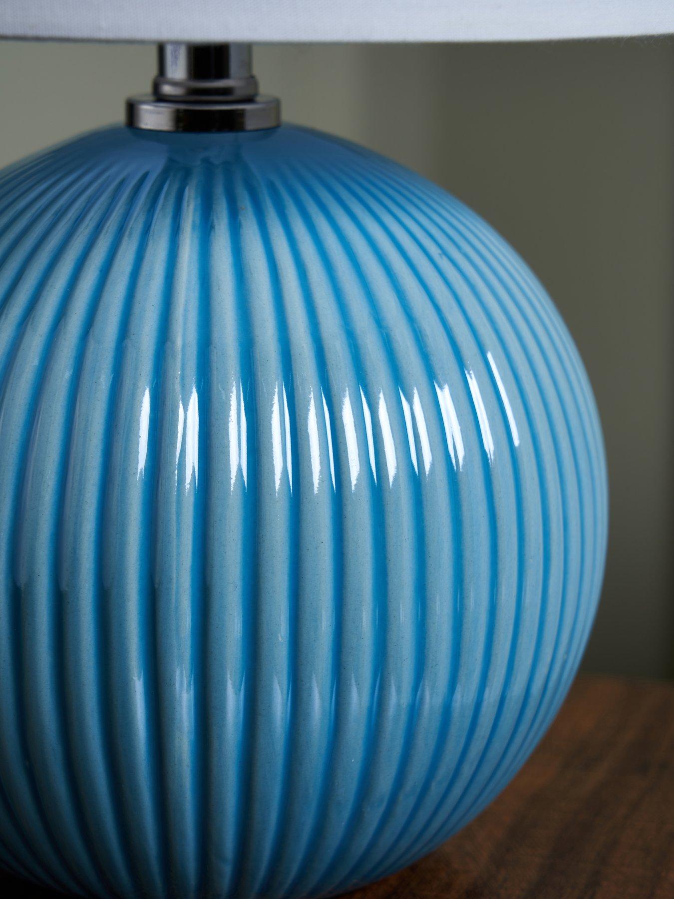 Image 3 of 6 of The Very Collection Tay Iridescent Glaze Table Lamp