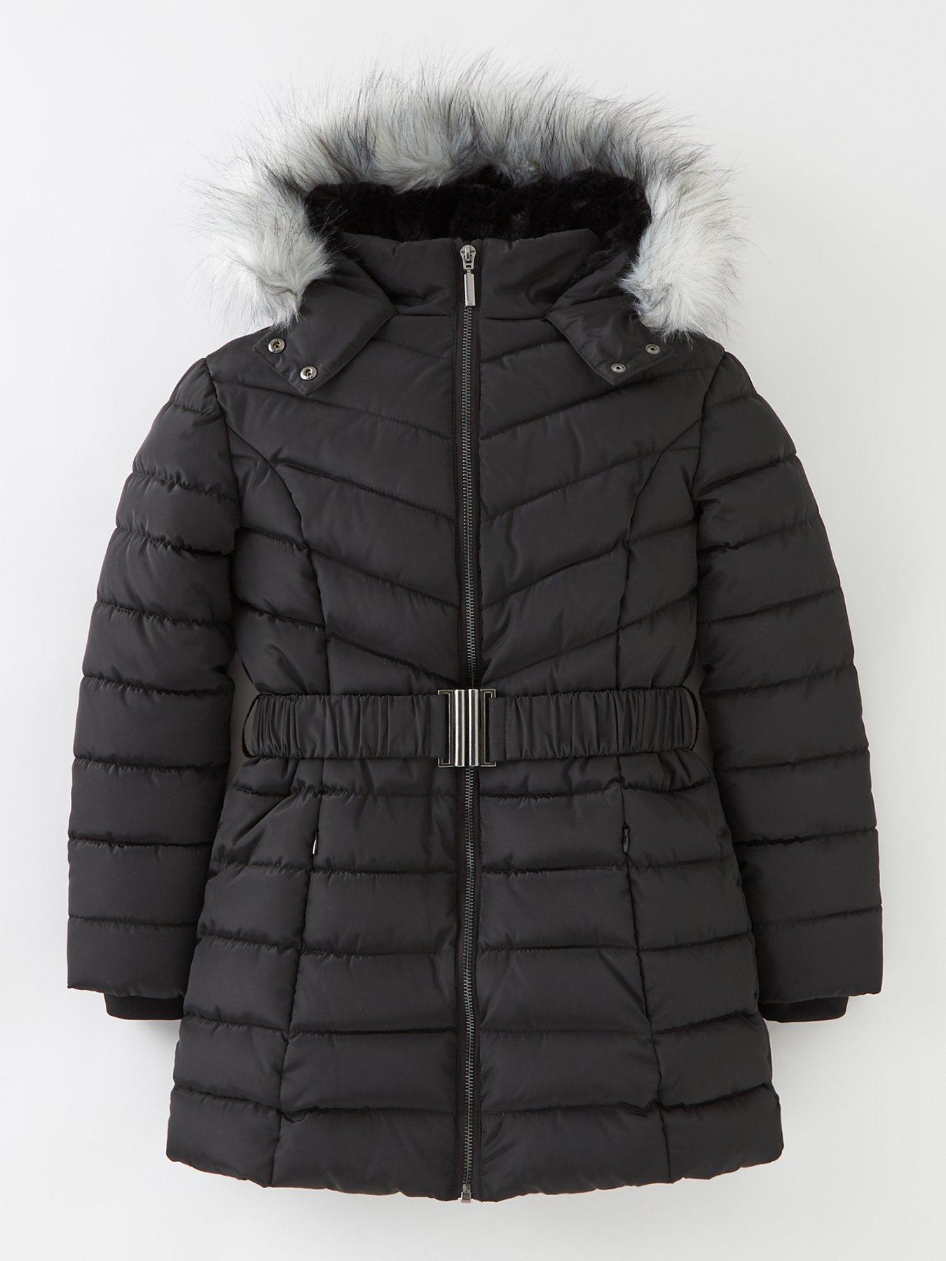 everyday-girls-faux-fur-hooded-beltednbsphalf-faux-fur-lined-coat--nbspblack