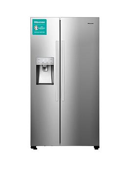 hisense-rs694n4icf-91cm-wide-total-no-frost-american-style-fridge-freezer-stainless-steel-look