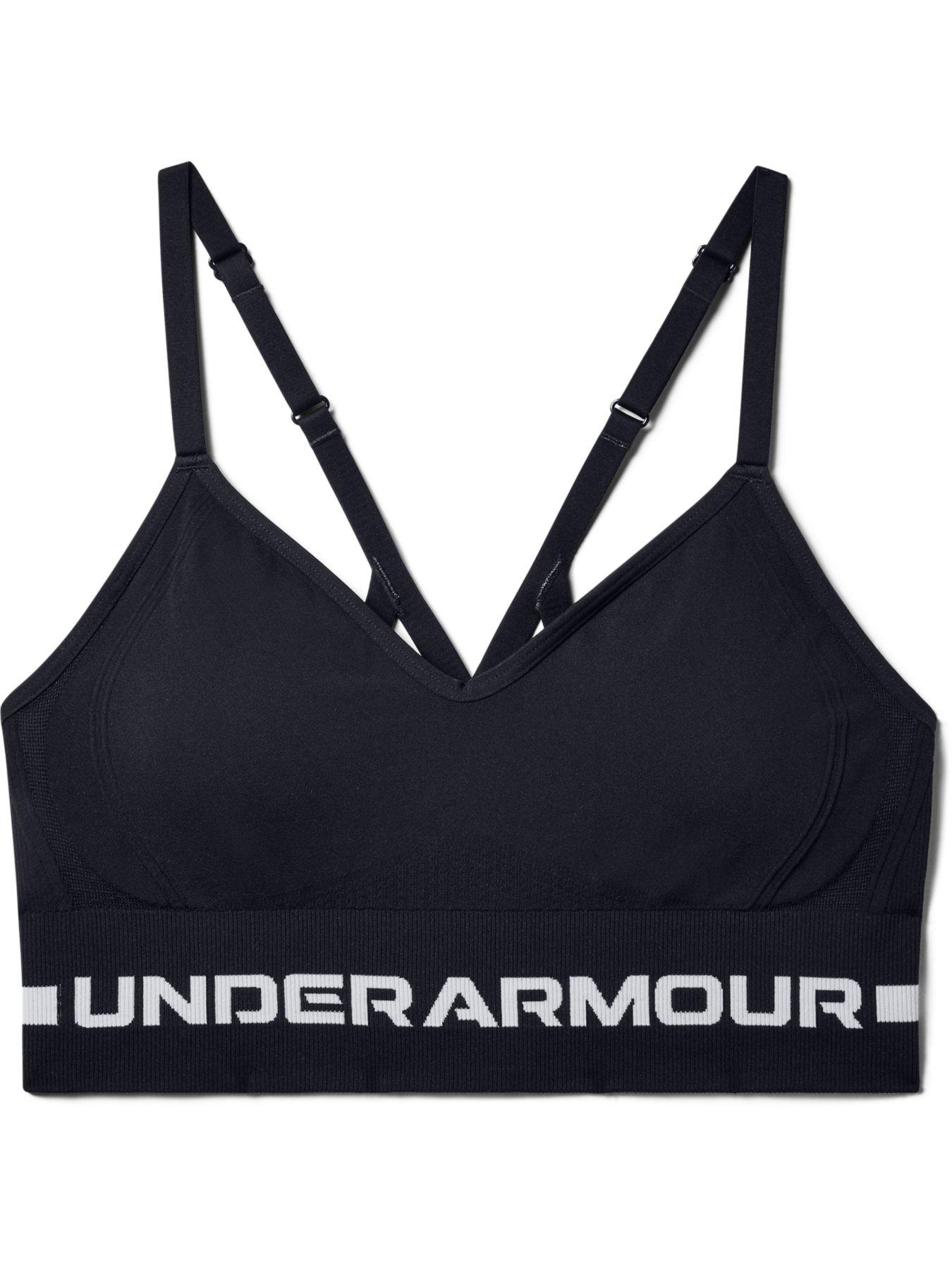 Image 3 of 3 of UNDER ARMOUR Seamless Low Long Bra - Black/Grey