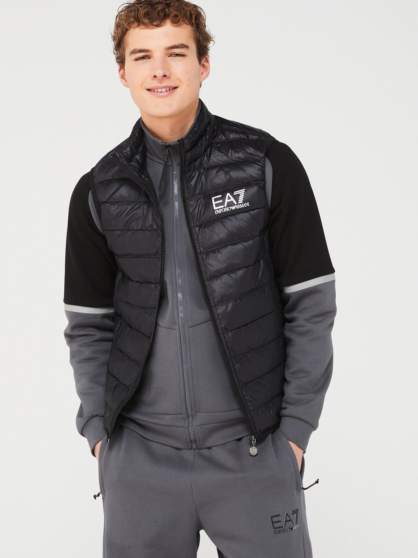 EA7 Emporio Armani Core ID Logo Padded Gilet - Black | Very Ireland