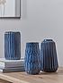 cox-cox-set-of-3-textured-blue-vasesfront