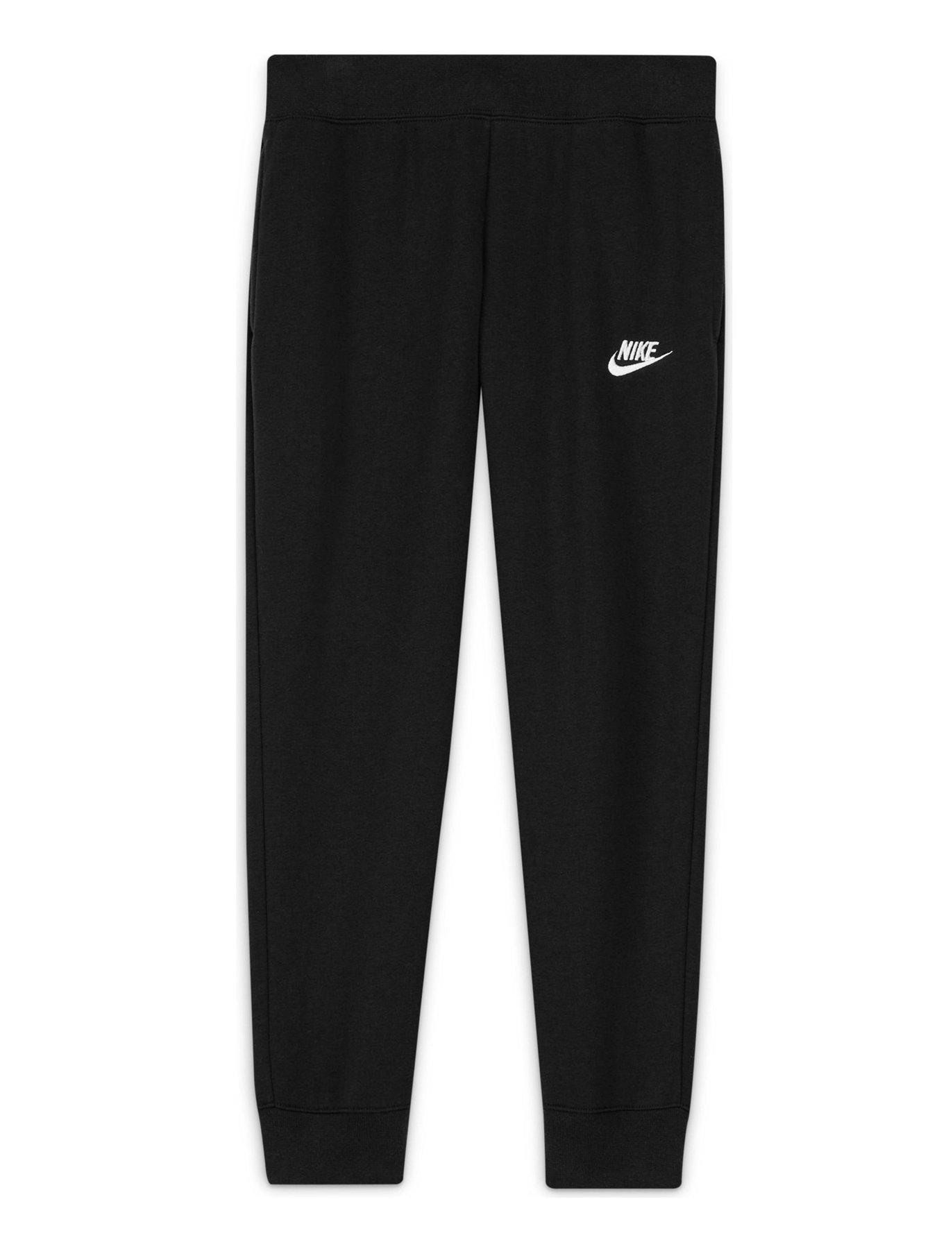 Nike Girls NSW Club Fleece Pants Black White Very Ireland