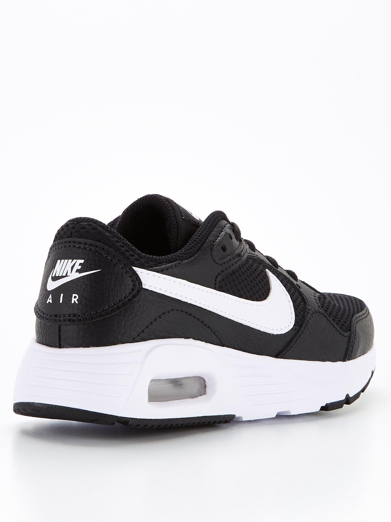 Nike trainers black with white tick online