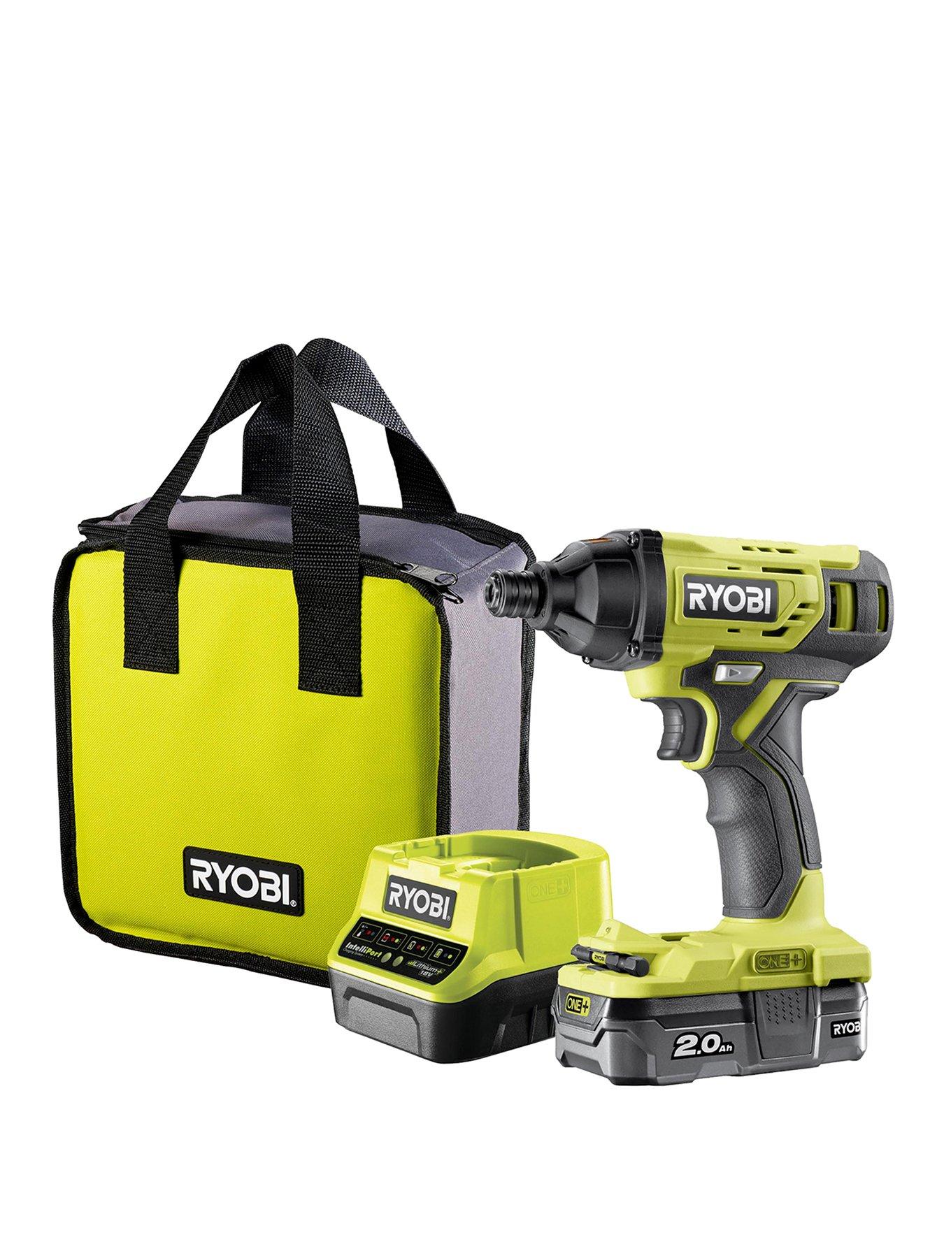 ryobi-r18id2-120s-18v-one-cordless-impact-driver-starter-kit-includesnbsp1-x-20ah-batteryfront