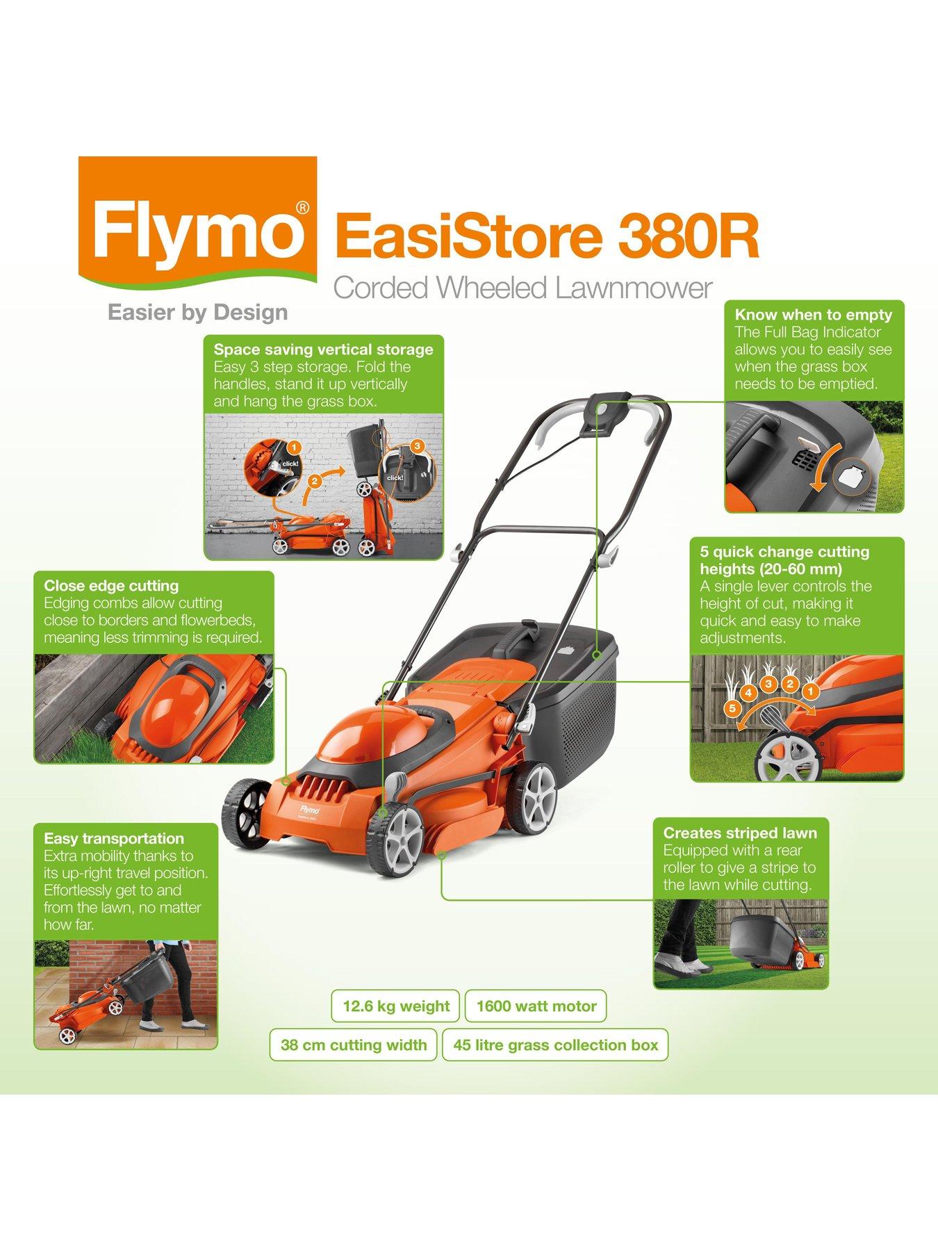 Flymo EasiMow 340R 34cm Rotary Collect Corded Electric Lawnmower