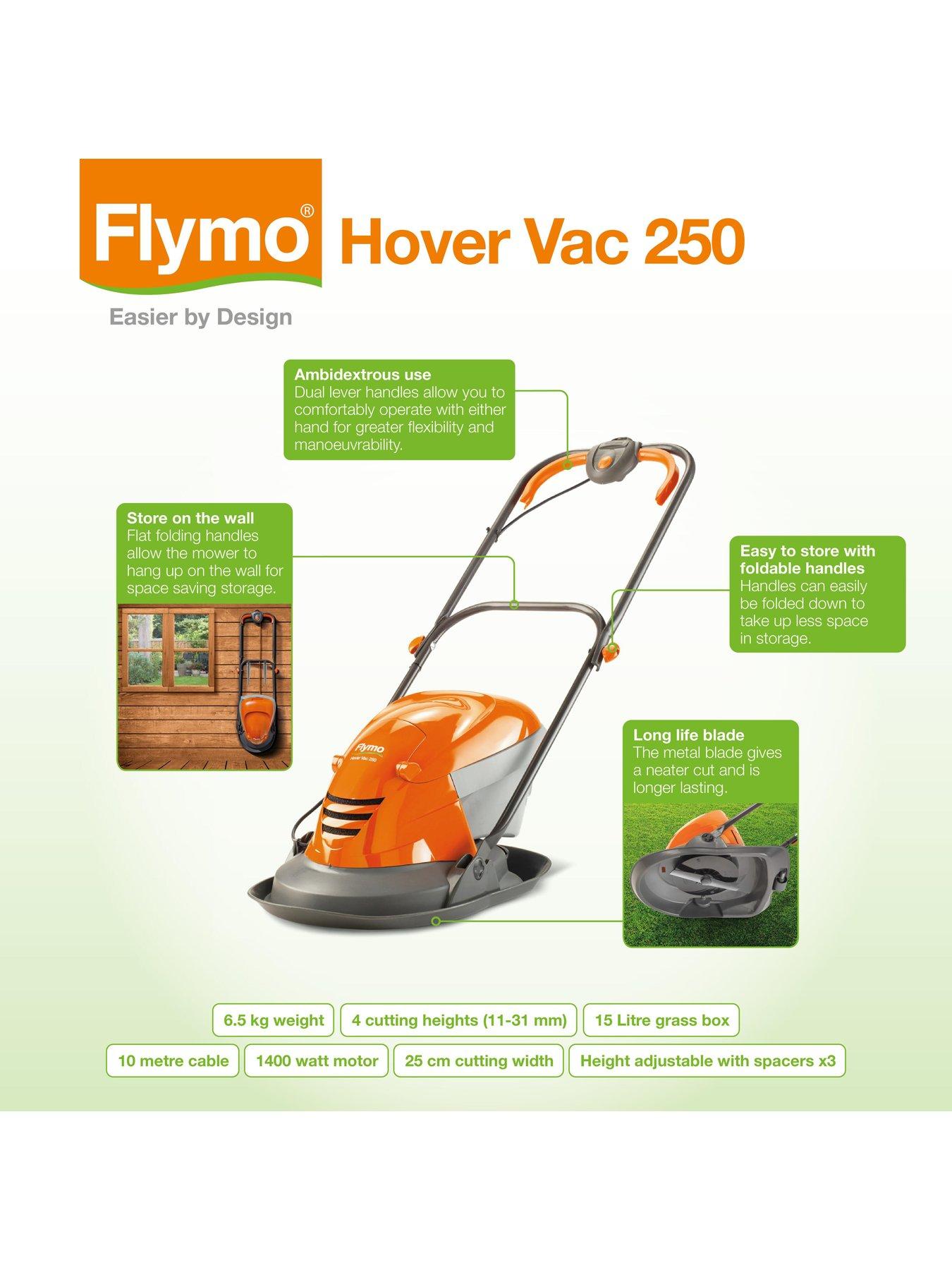 Image 2 of 6 of Flymo Hover Vac 250 Corded Hover Collect Lawnmower