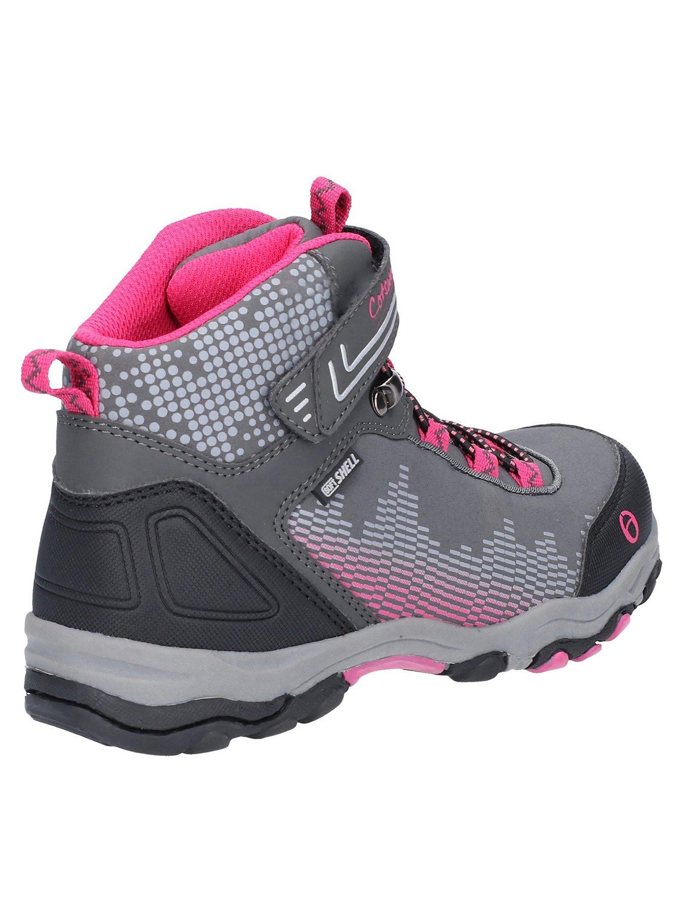 Image 2 of 4 of Cotswold Ducklinton Lace Hiker Boot - Grey/Pink