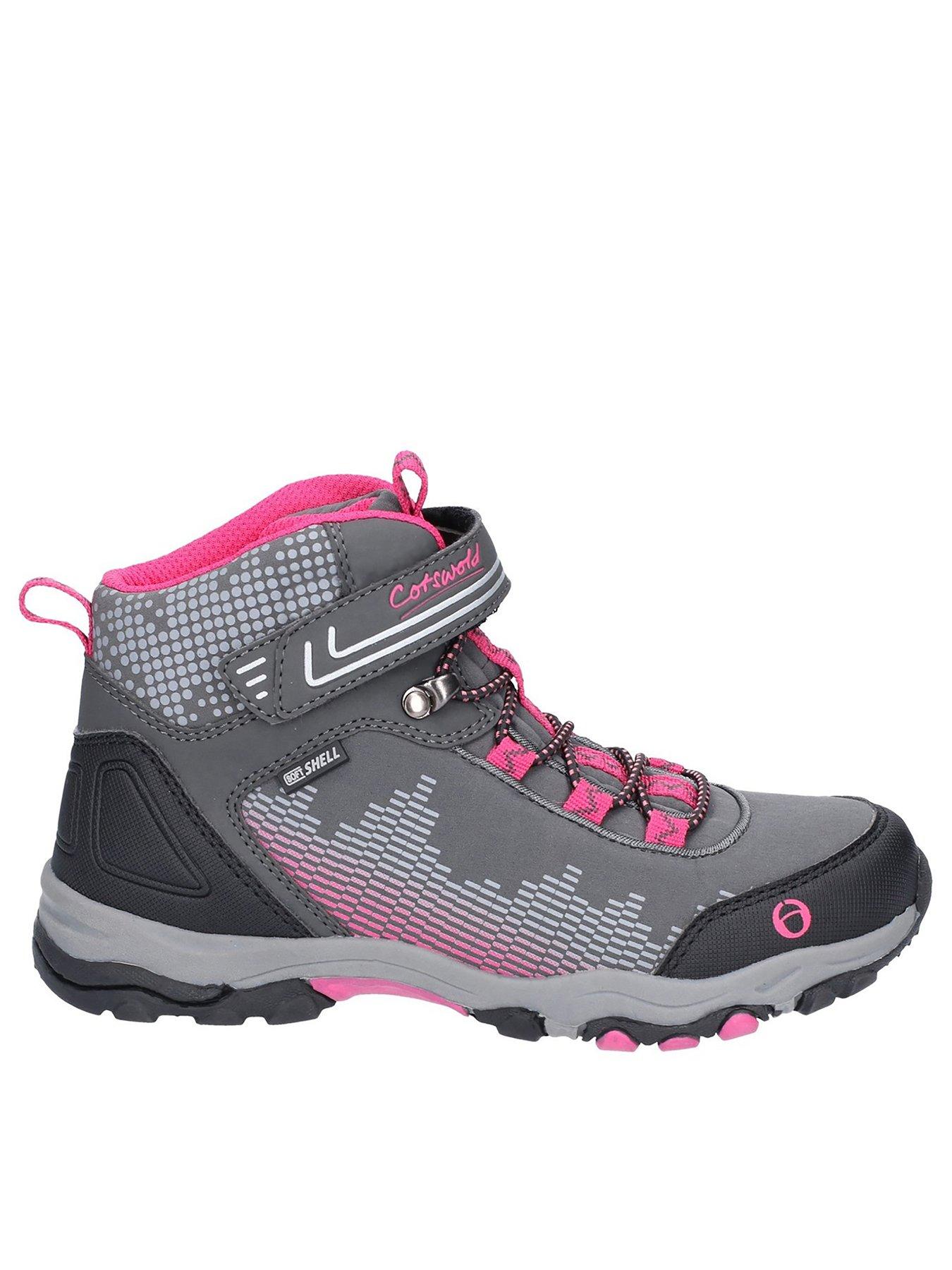 Image 3 of 4 of Cotswold Ducklinton Lace Hiker Boot - Grey/Pink