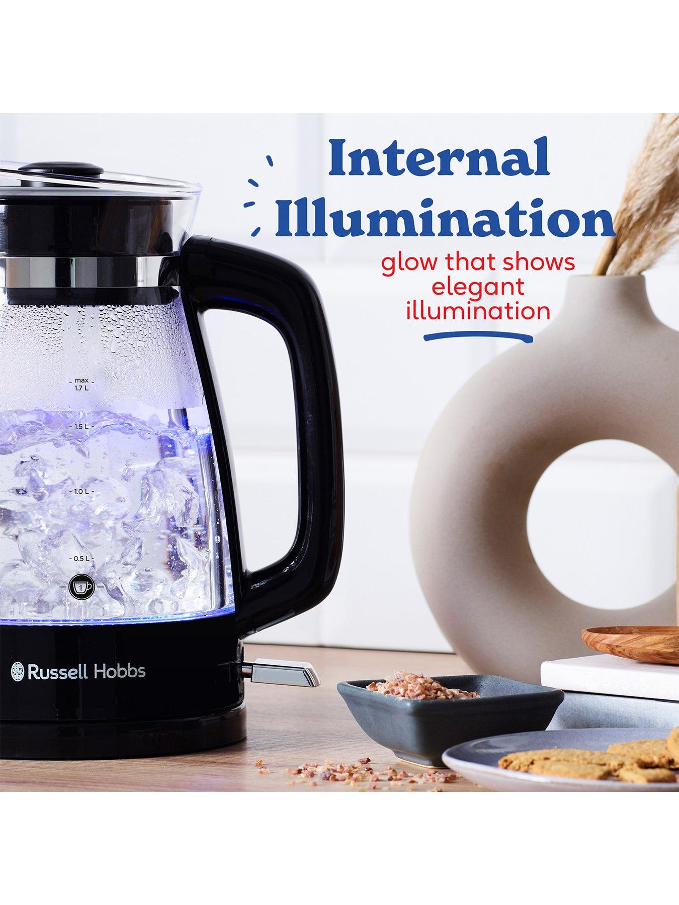 Image 5 of 7 of Russell Hobbs Hourglass Black Glass Kettle - 26080