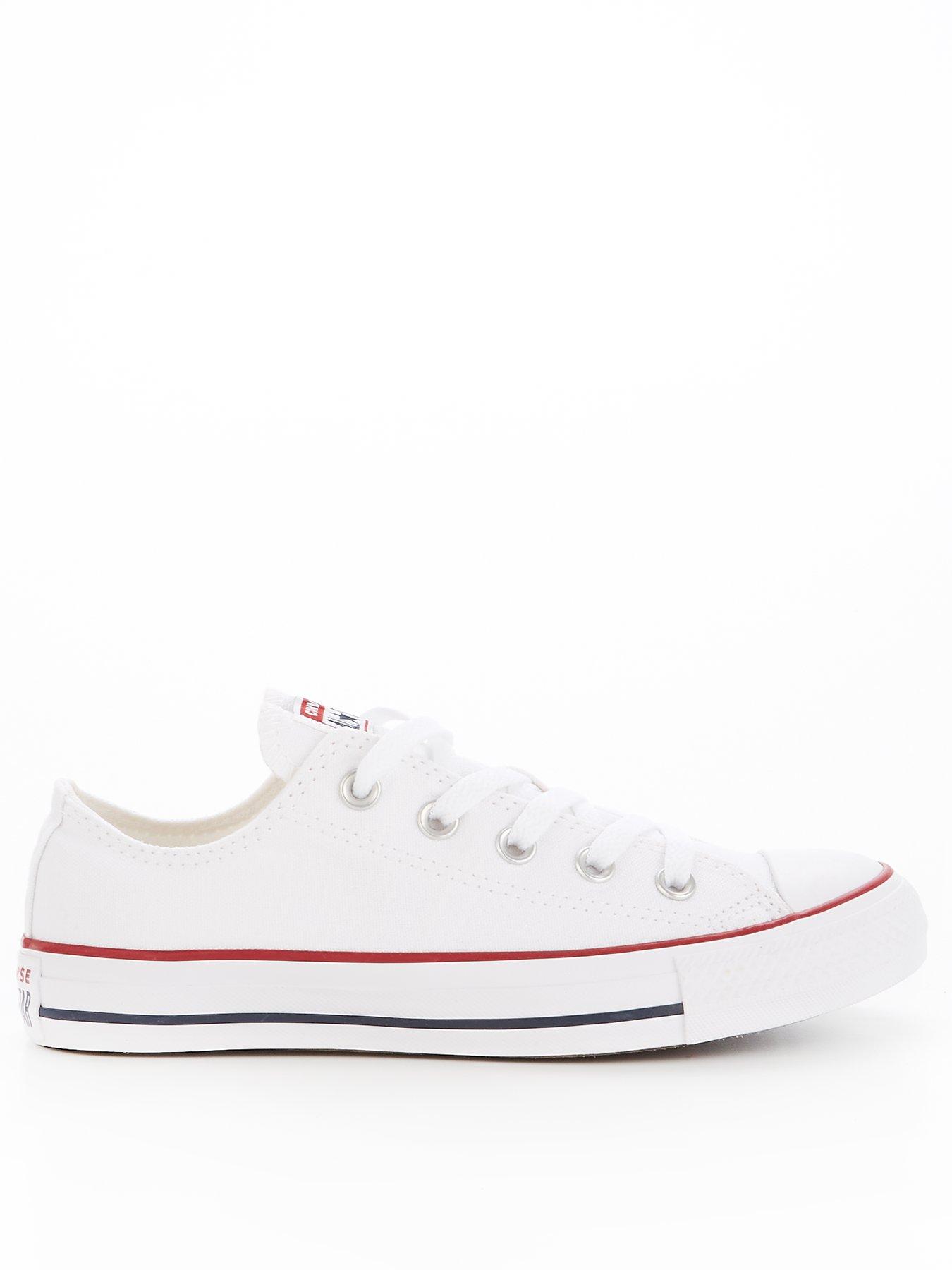 undefined Unisex Wide Fit Ox Trainers - White